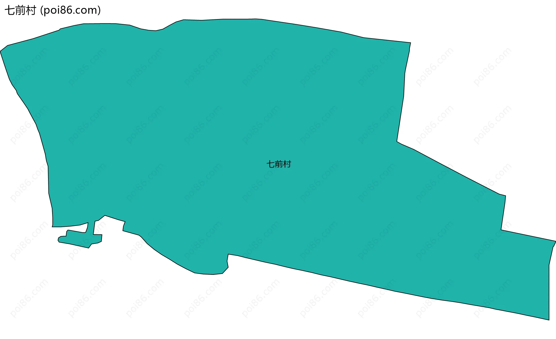 七前村边界地图