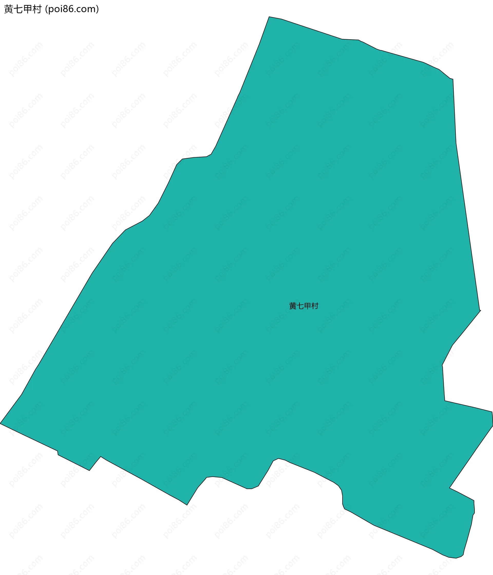 黄七甲村边界地图