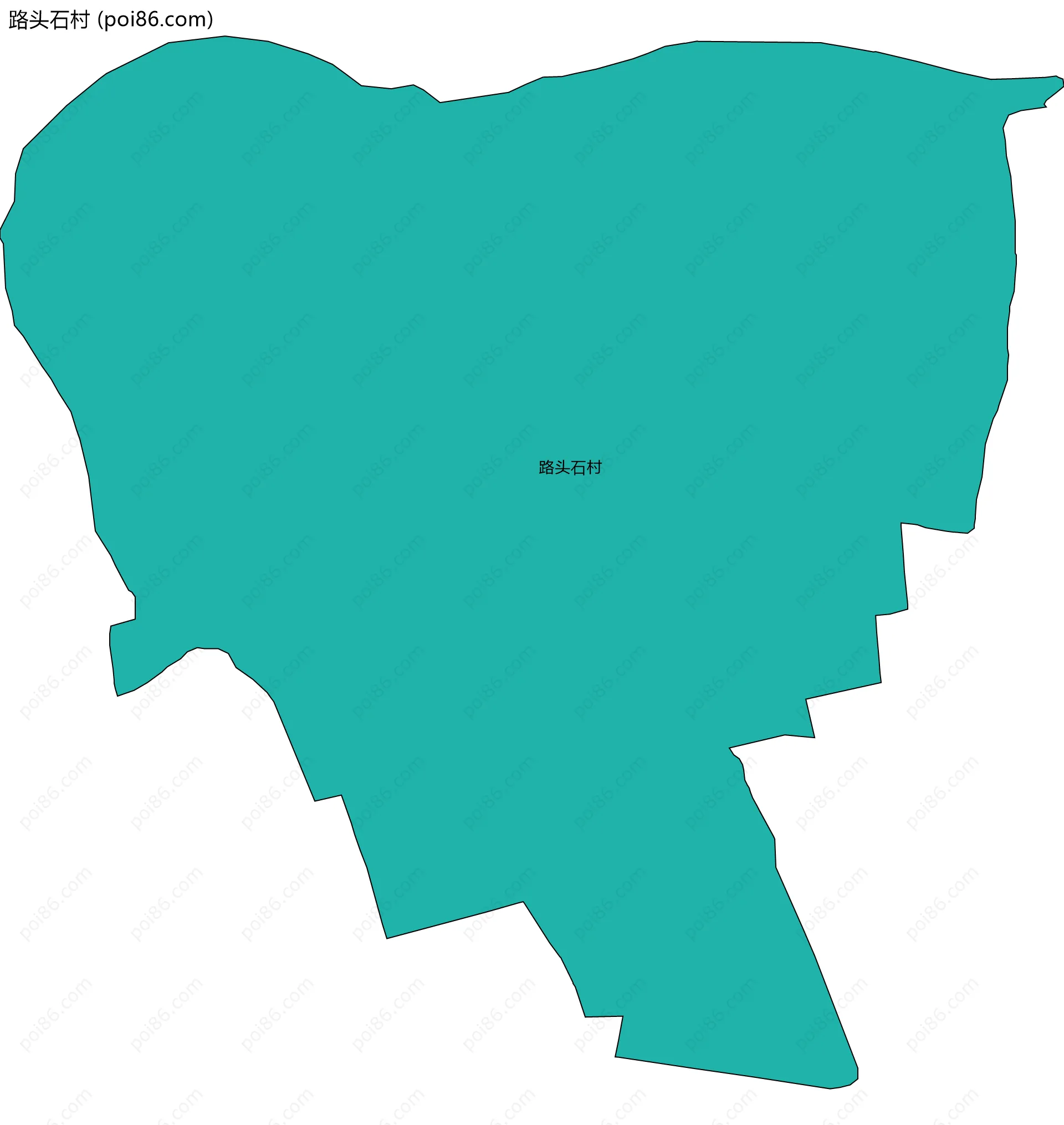 路头石村边界地图