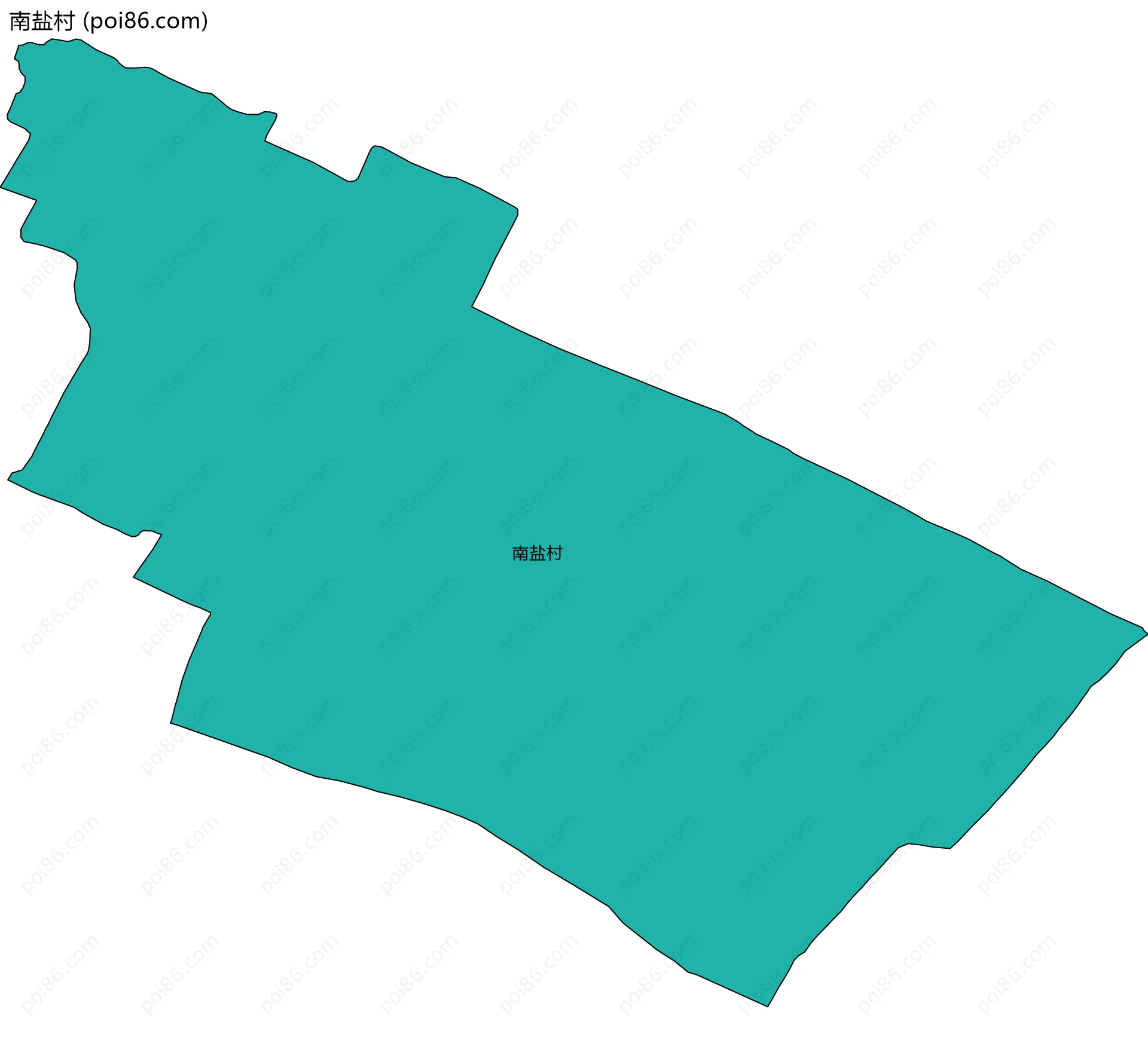 南盐村边界地图