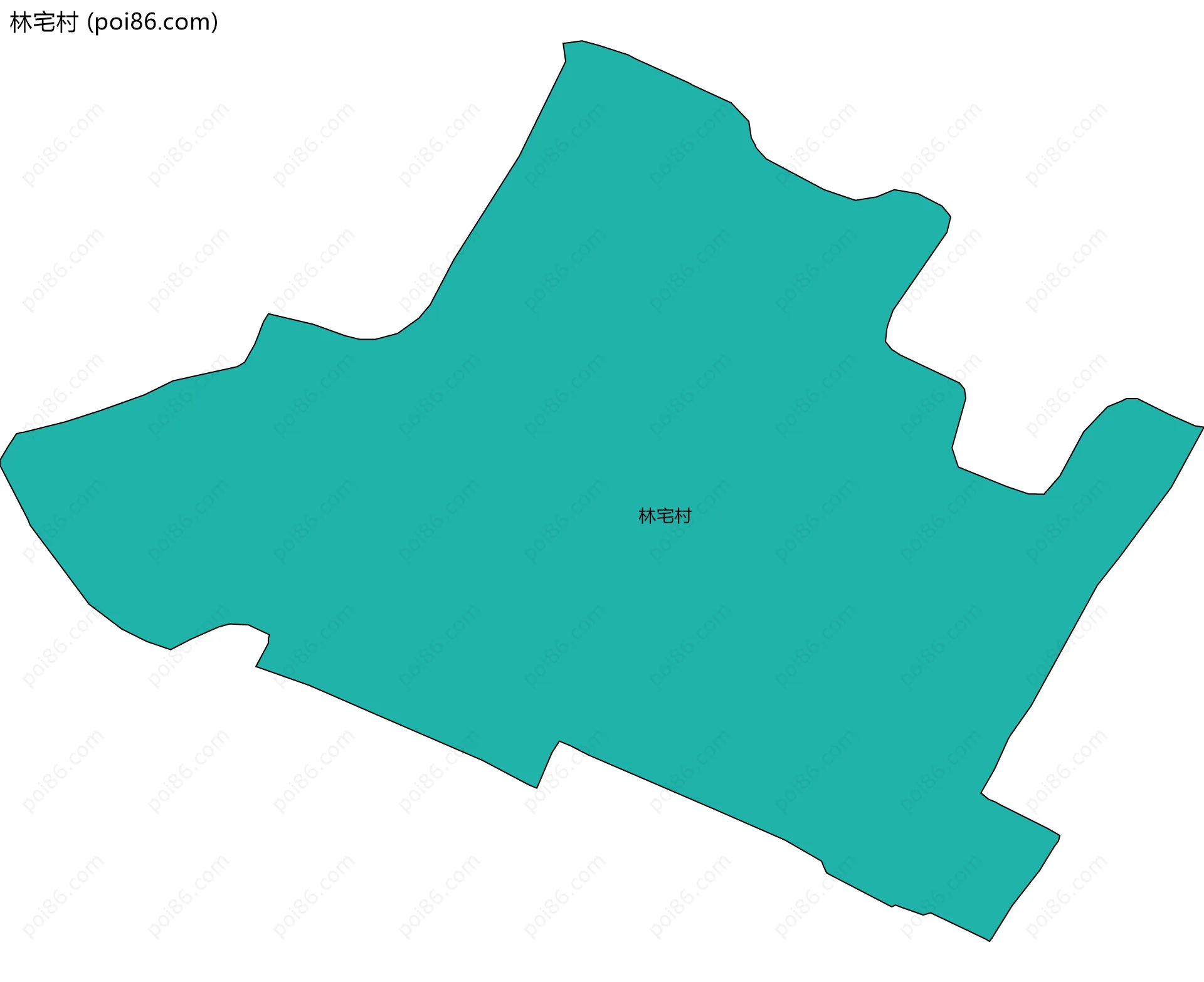 林宅村边界地图