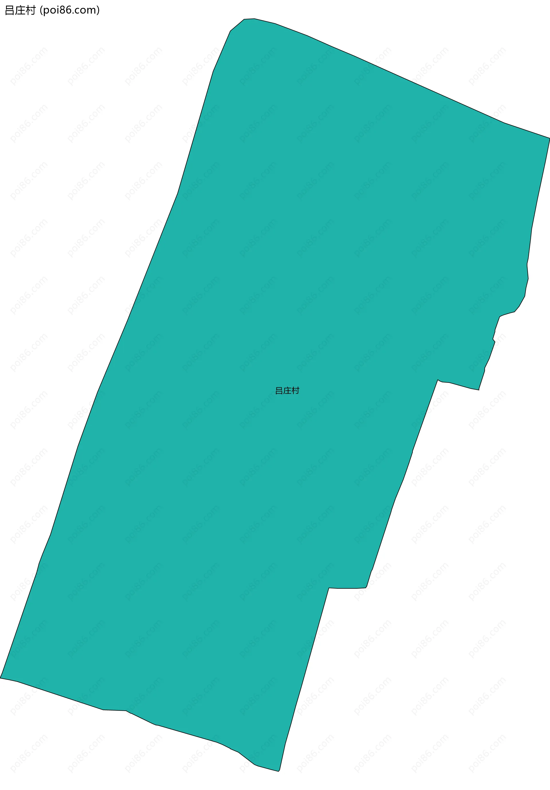 吕庄村边界地图