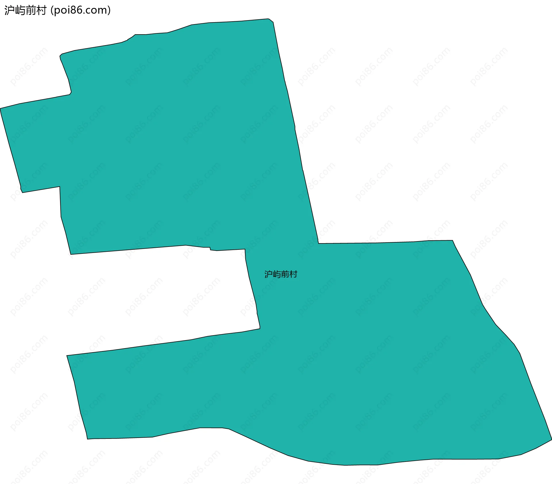 沪屿前村边界地图