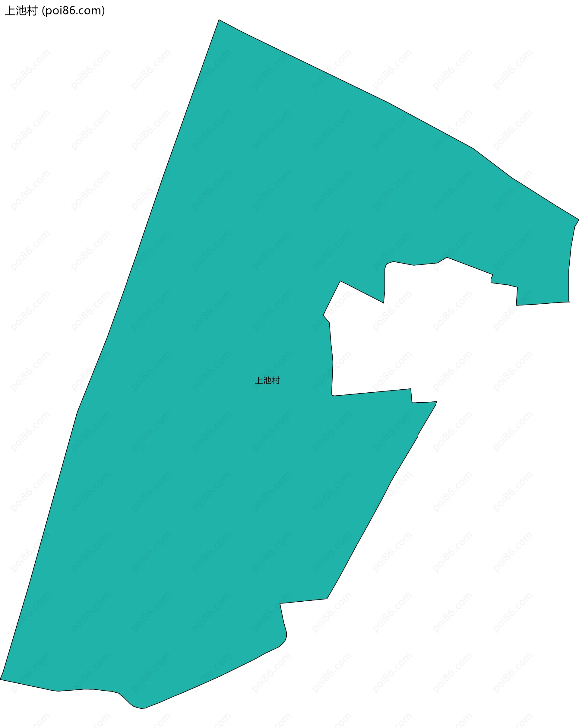 上池村边界地图