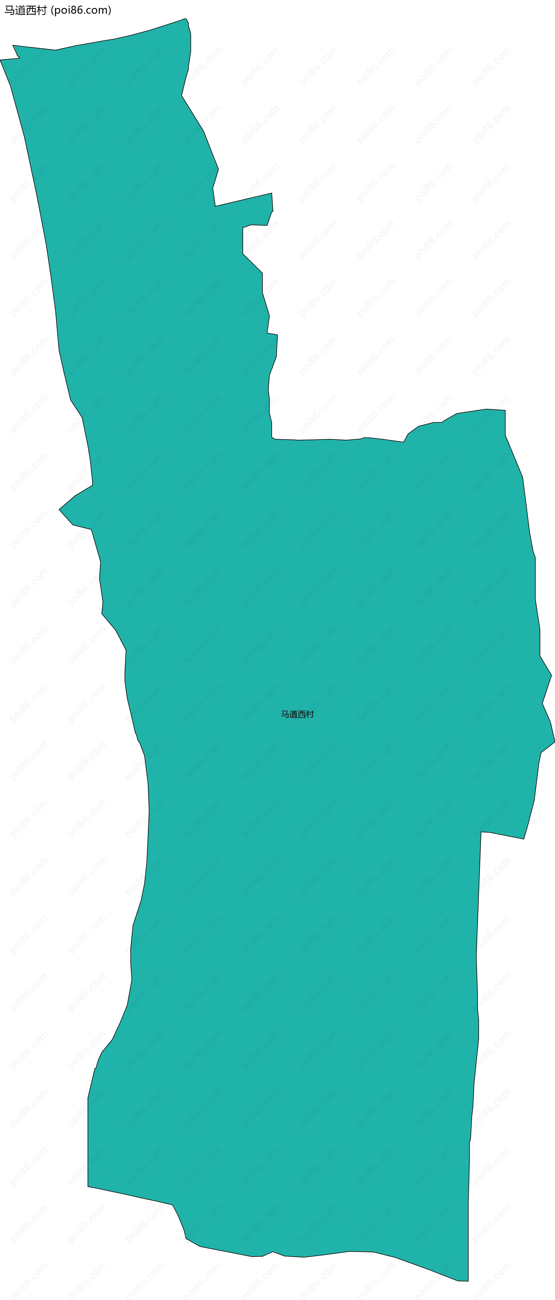 马道西村边界地图