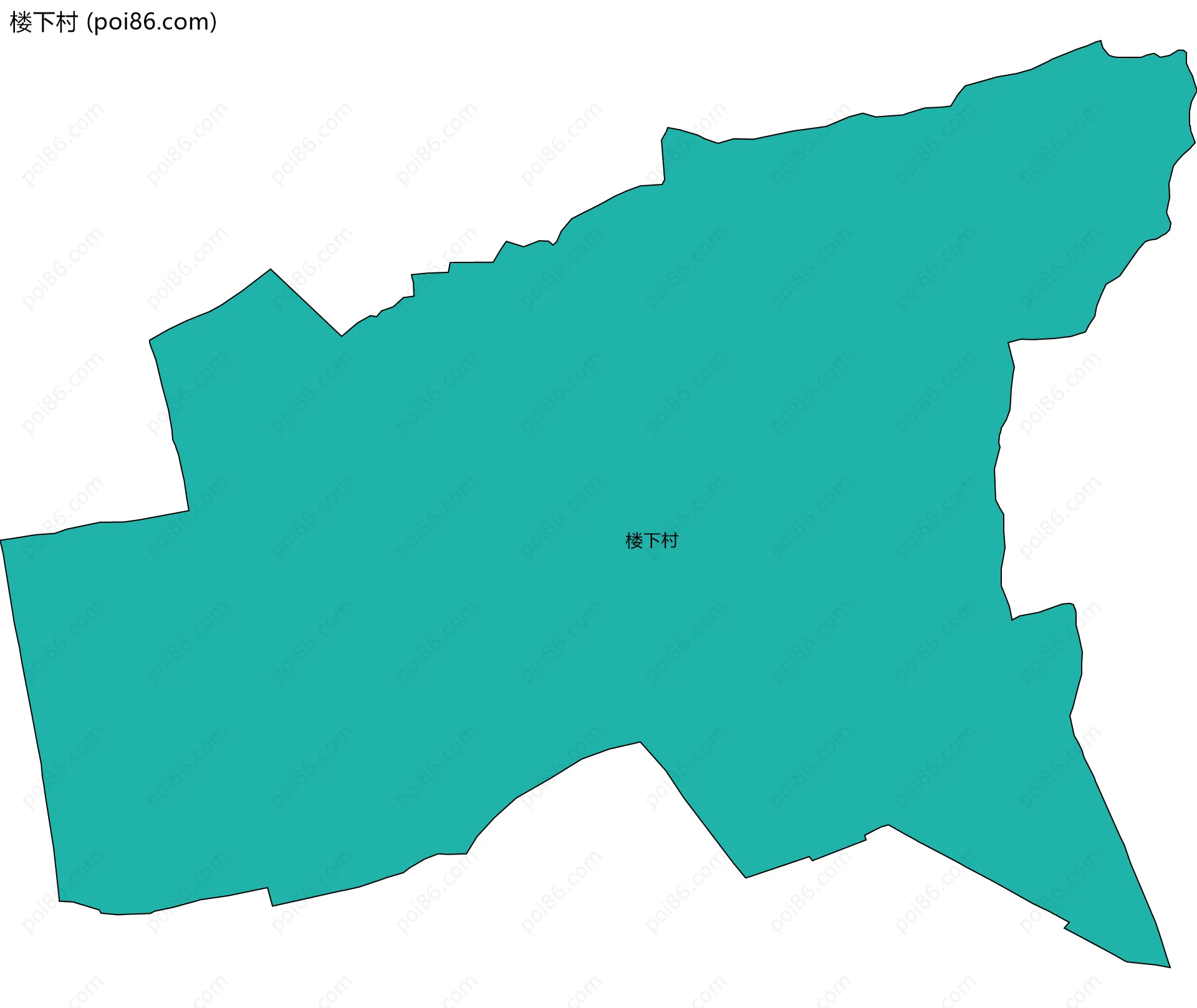 楼下村边界地图