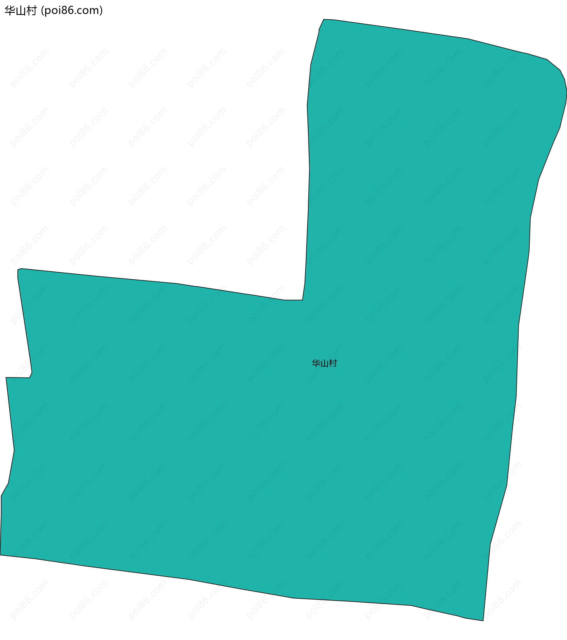 华山村边界地图