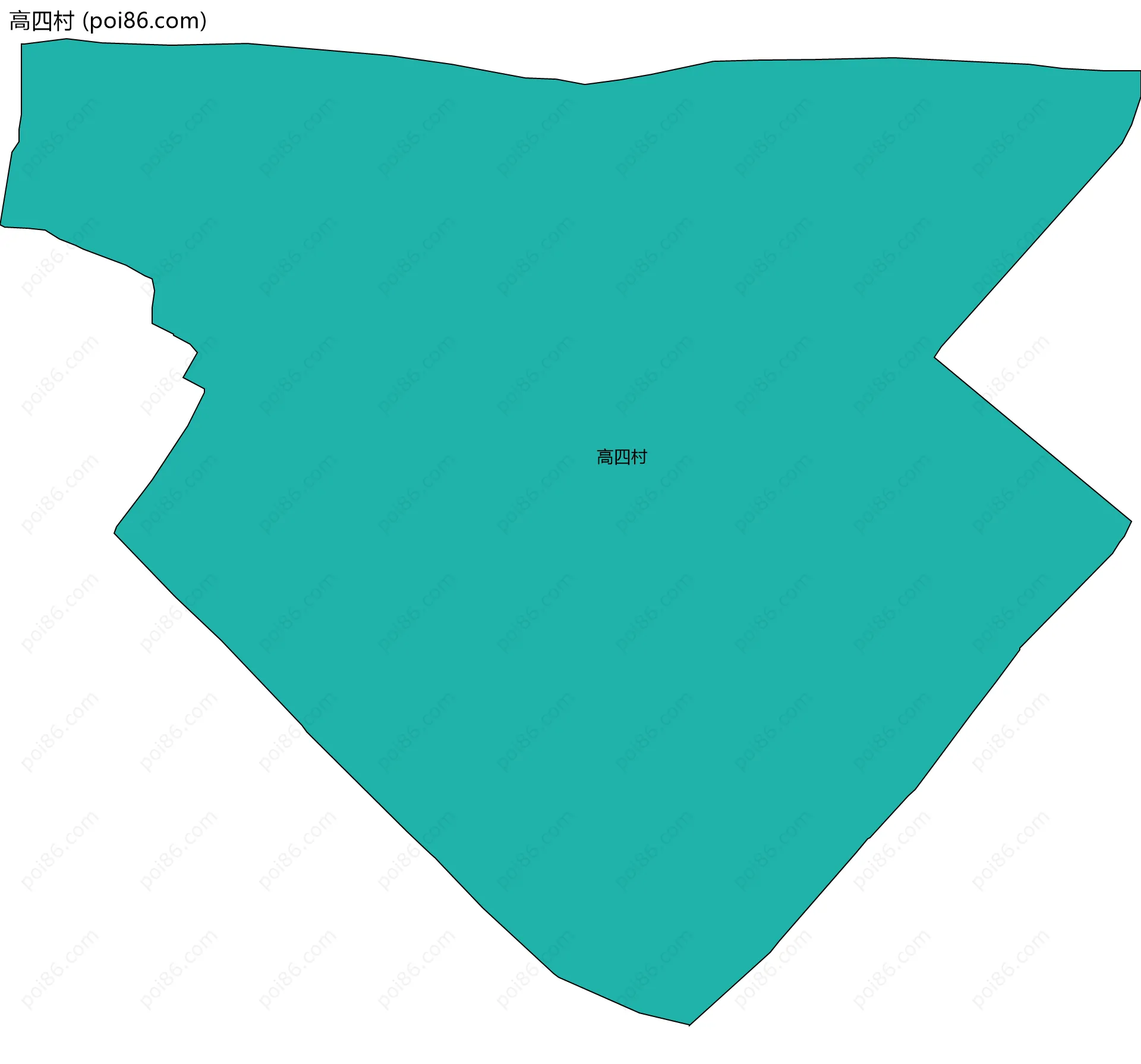 高四村边界地图