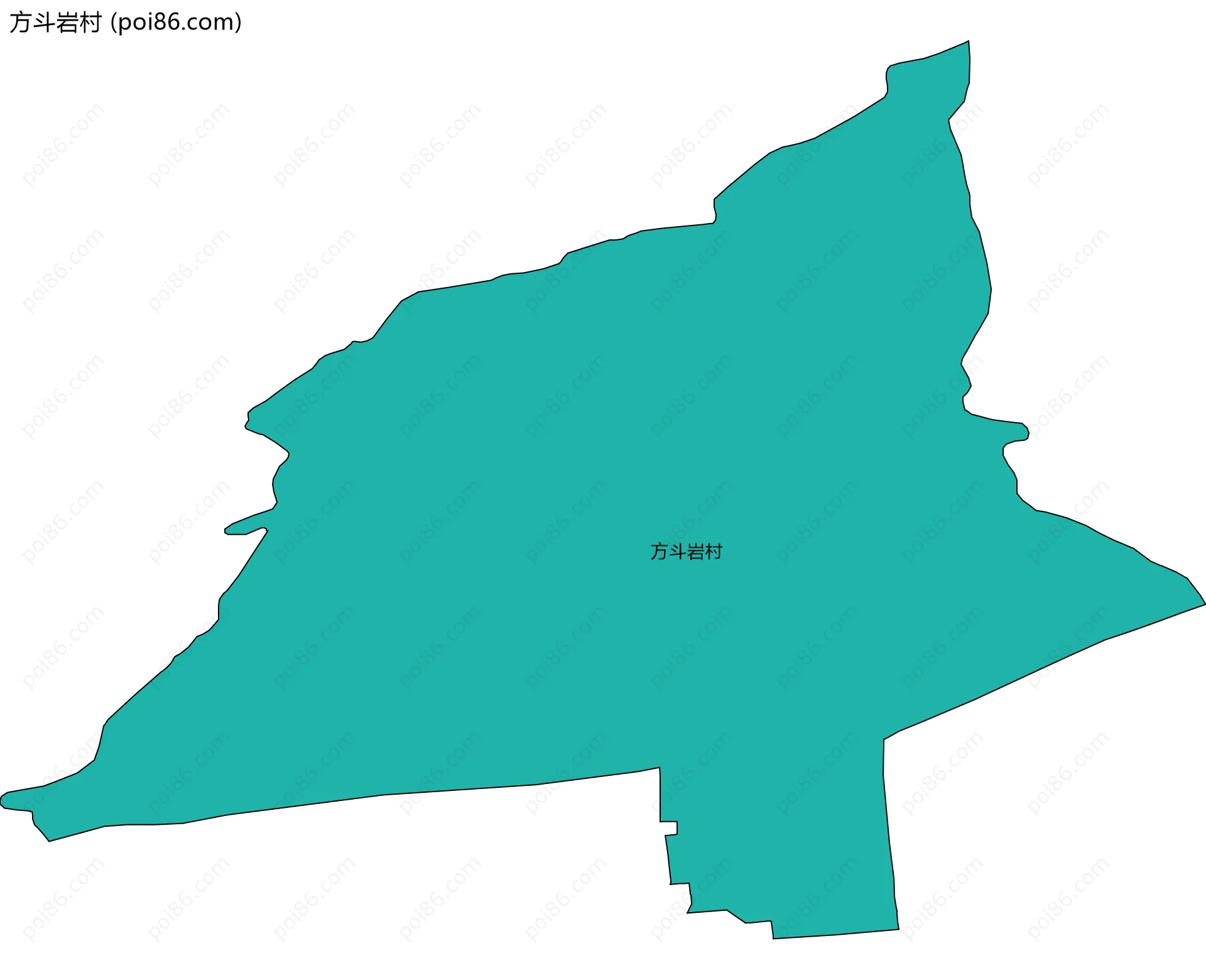 方斗岩村边界地图