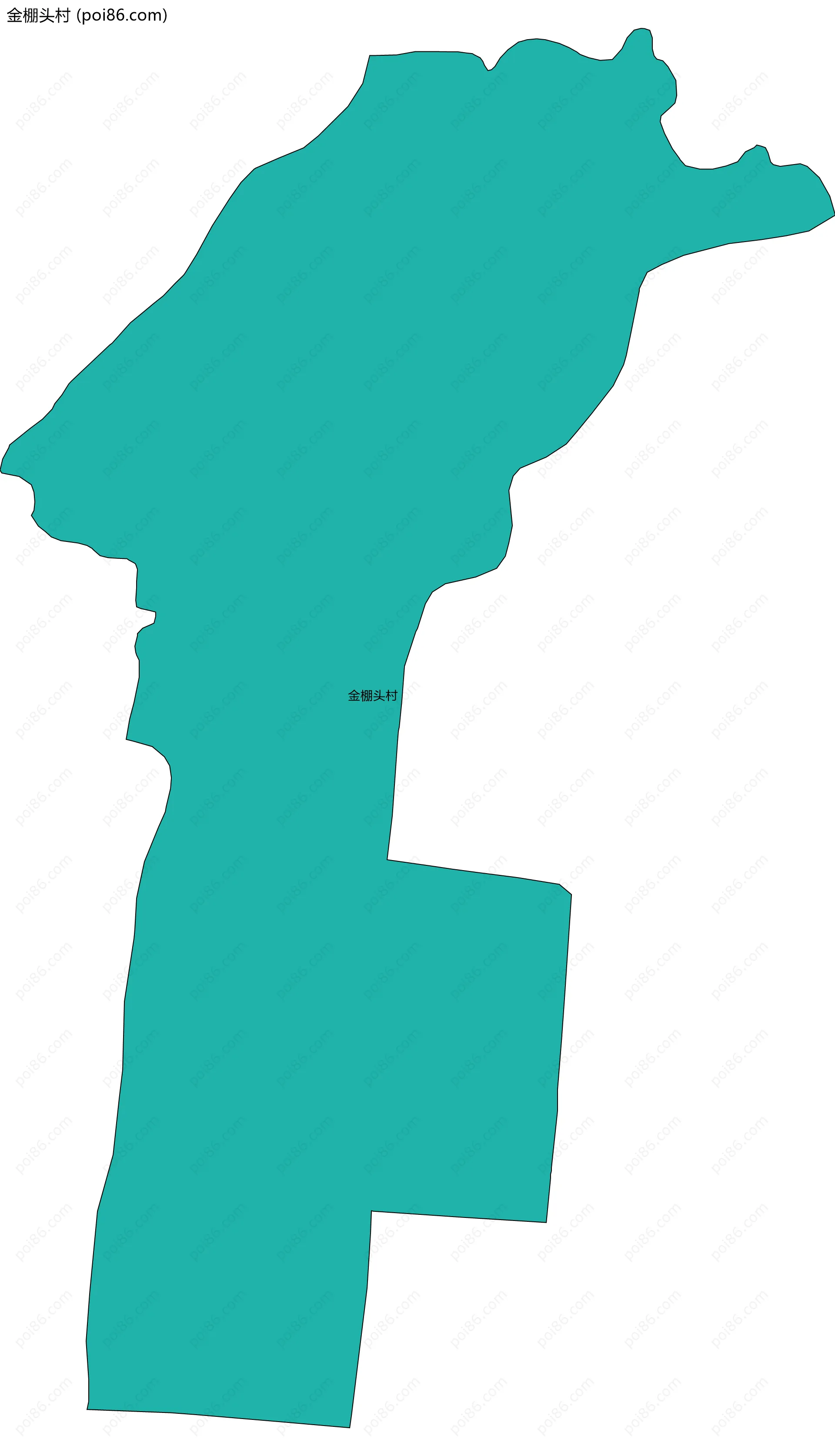 金棚头村边界地图