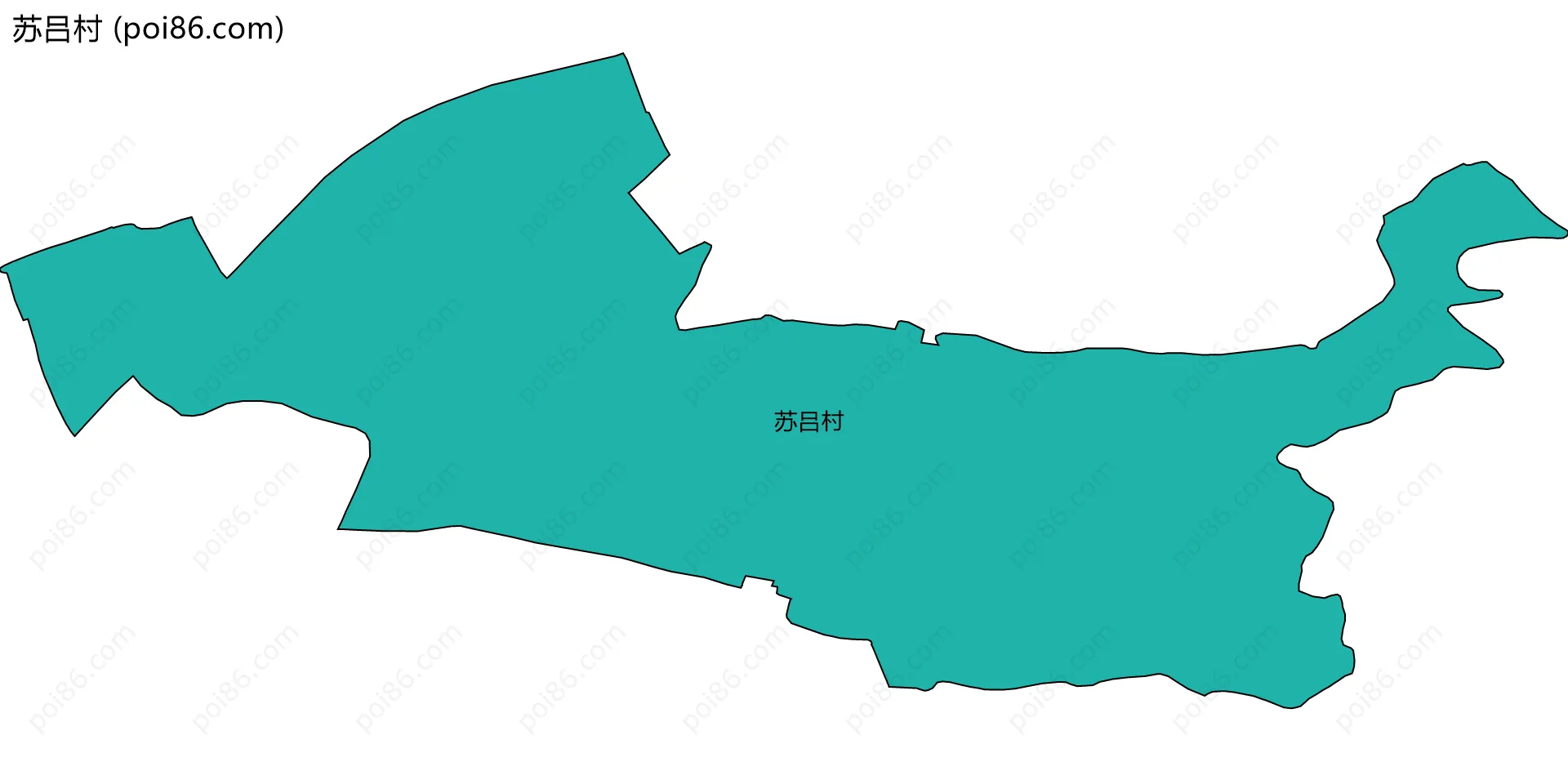 苏吕村边界地图