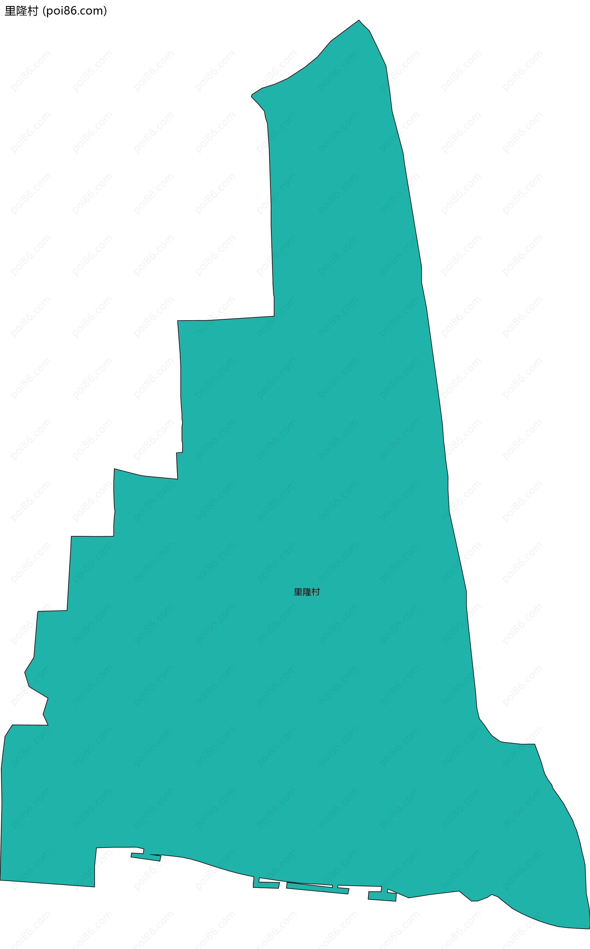 里隆村边界地图