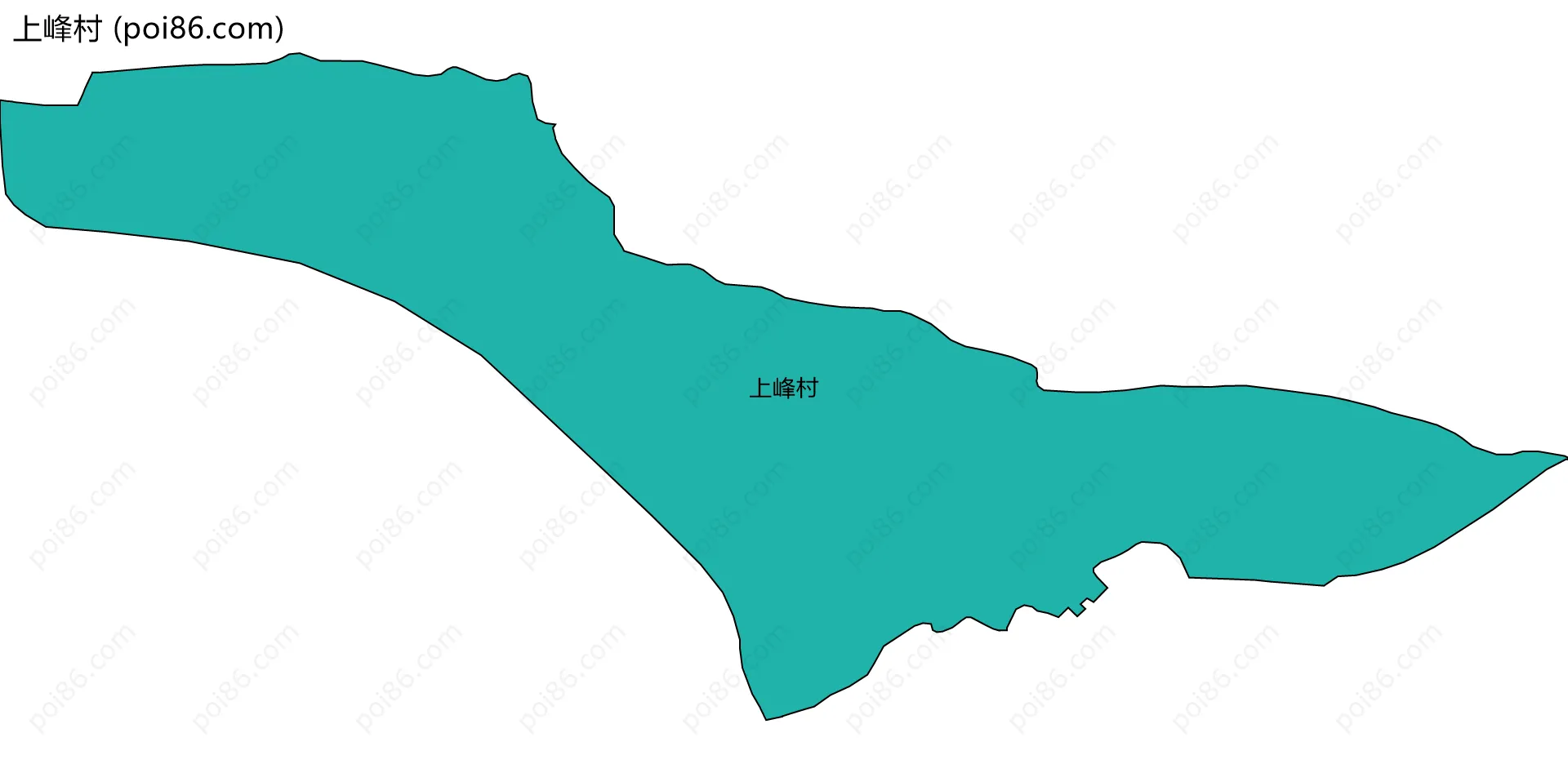 上峰村边界地图