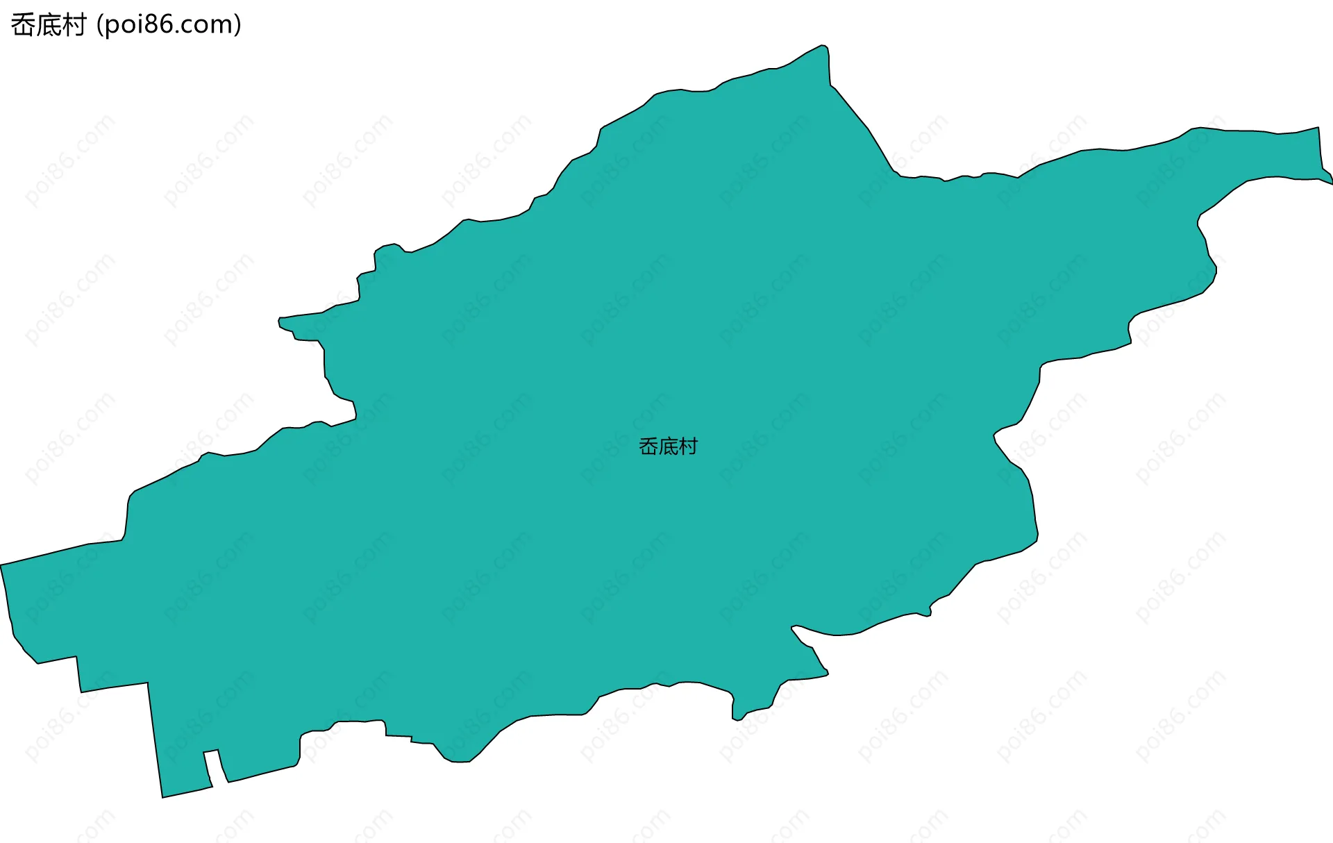 岙底村边界地图