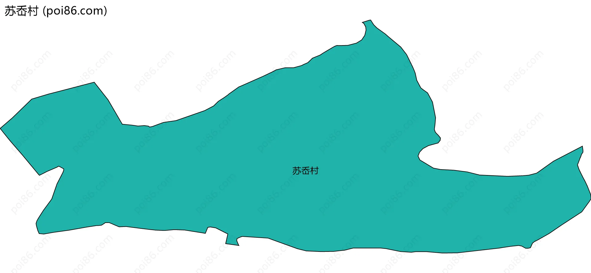 苏岙村边界地图