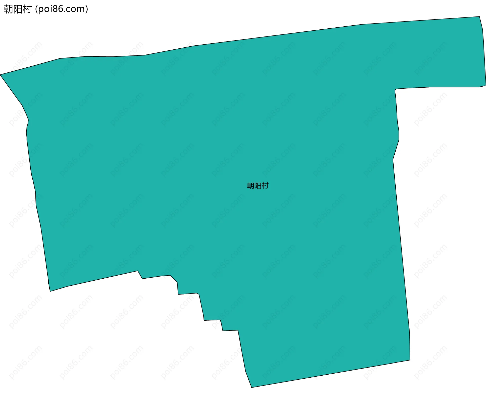 朝阳村边界地图