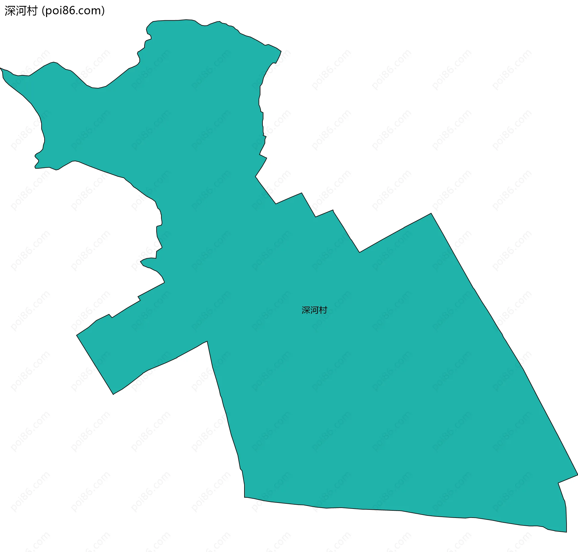 深河村边界地图