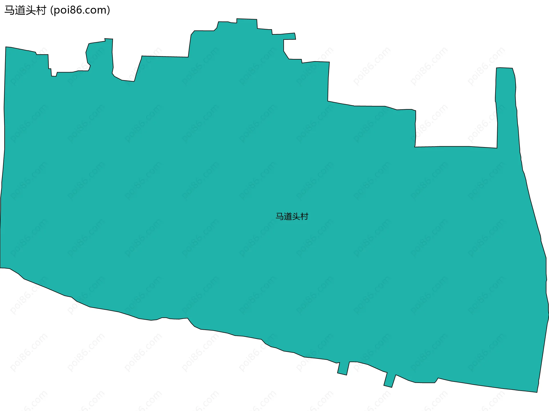 马道头村边界地图