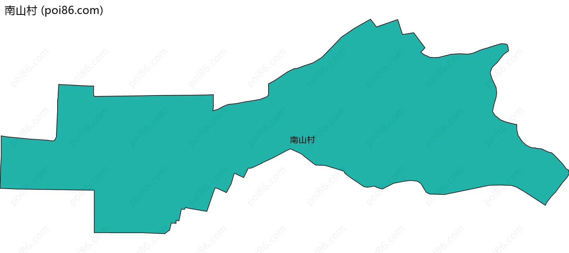 南山村边界地图