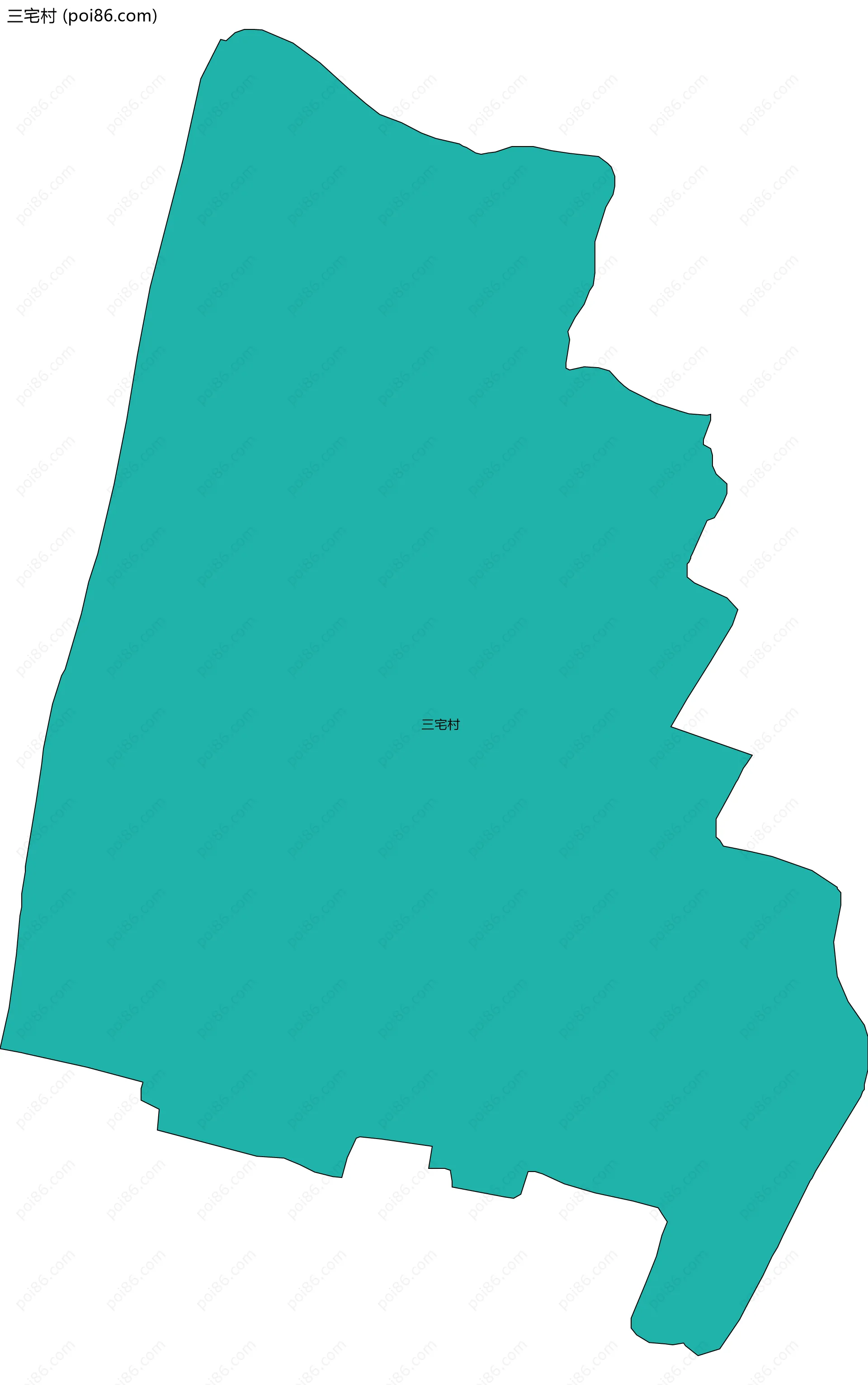 三宅村边界地图