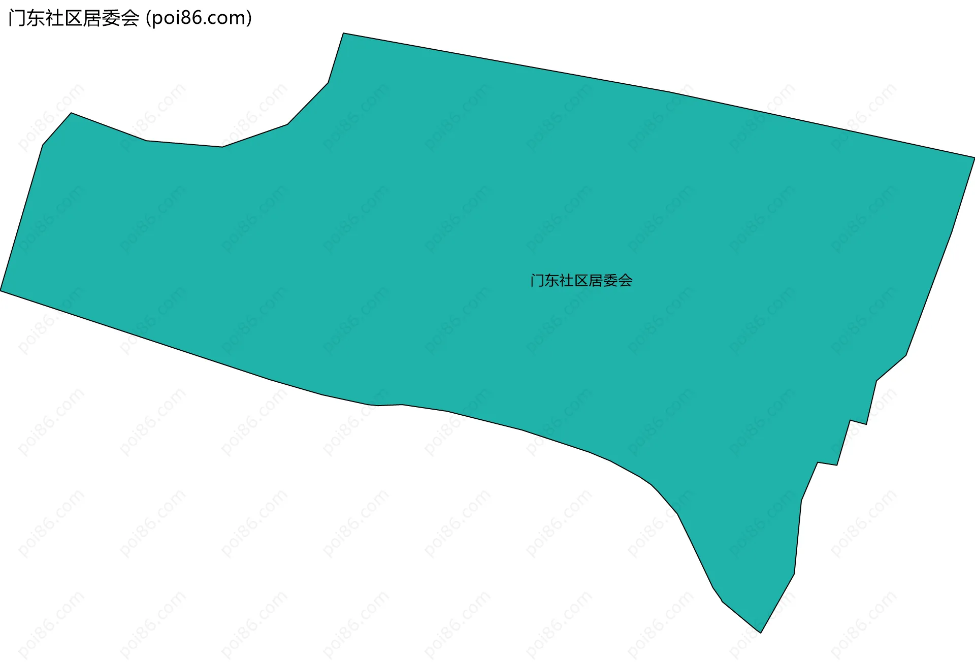 门东社区居委会边界地图