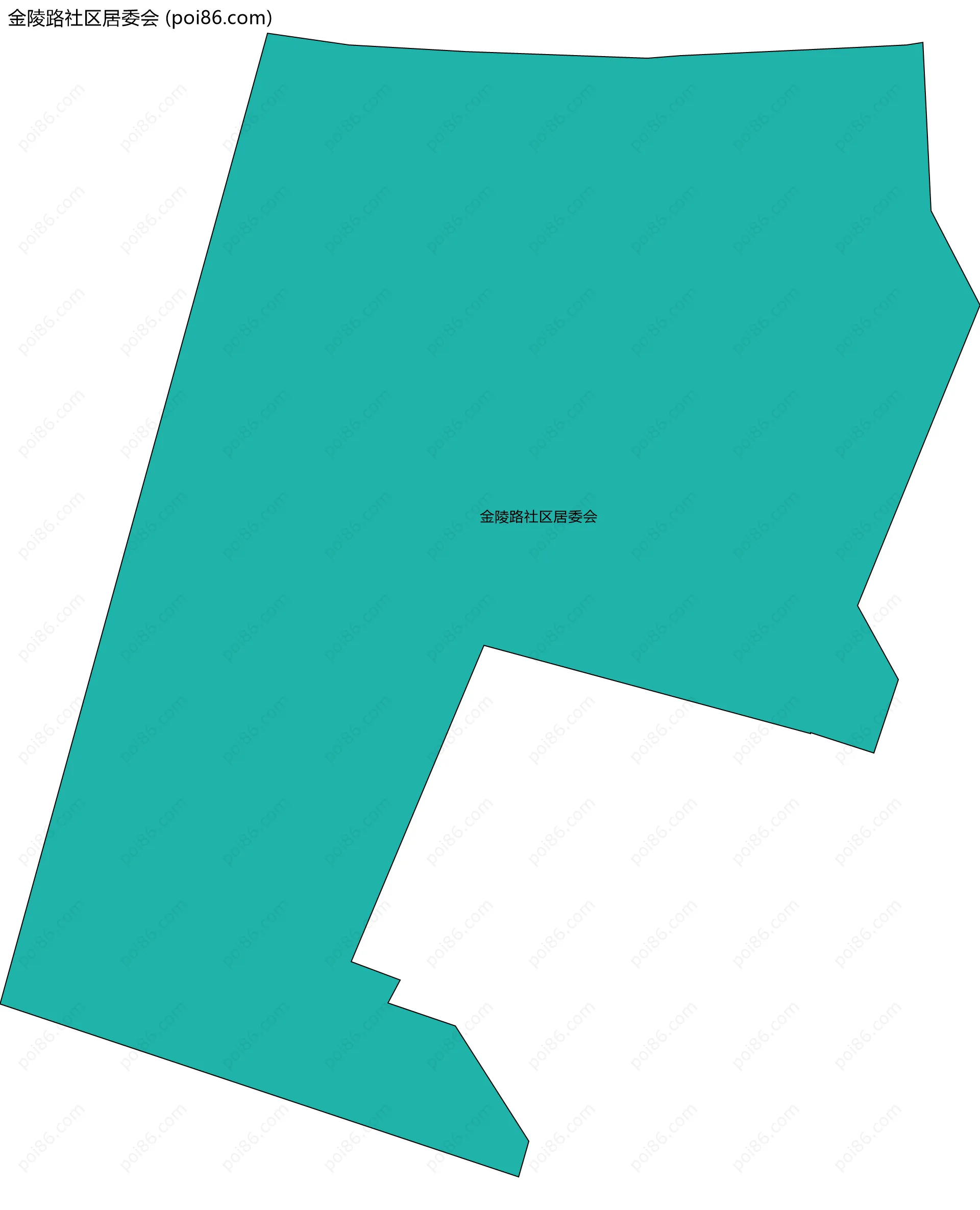 金陵路社区居委会边界地图