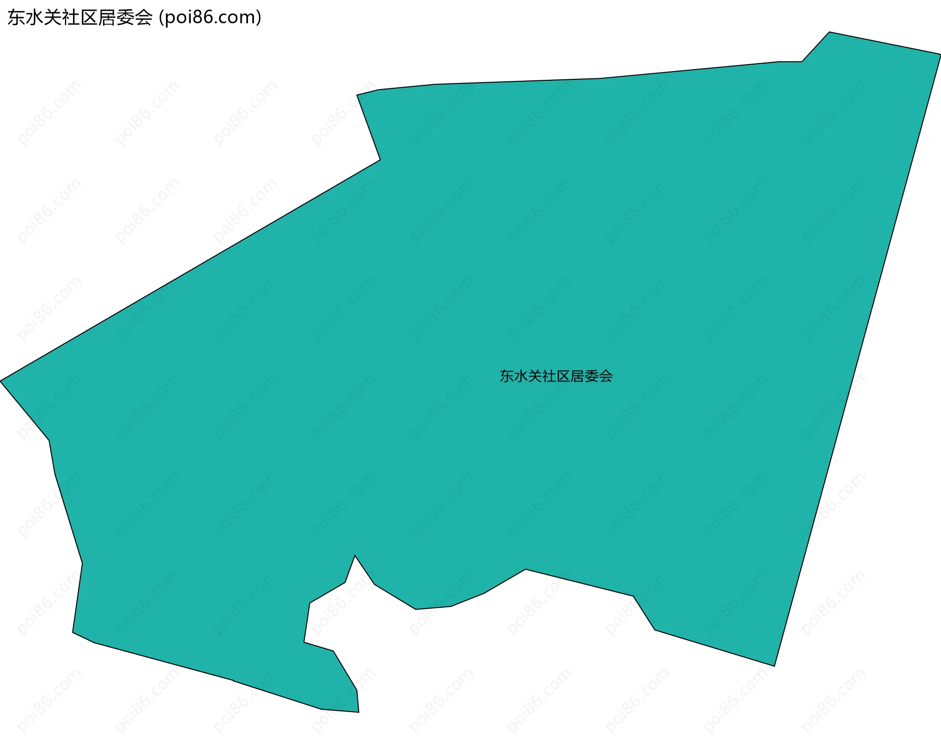 东水关社区居委会边界地图
