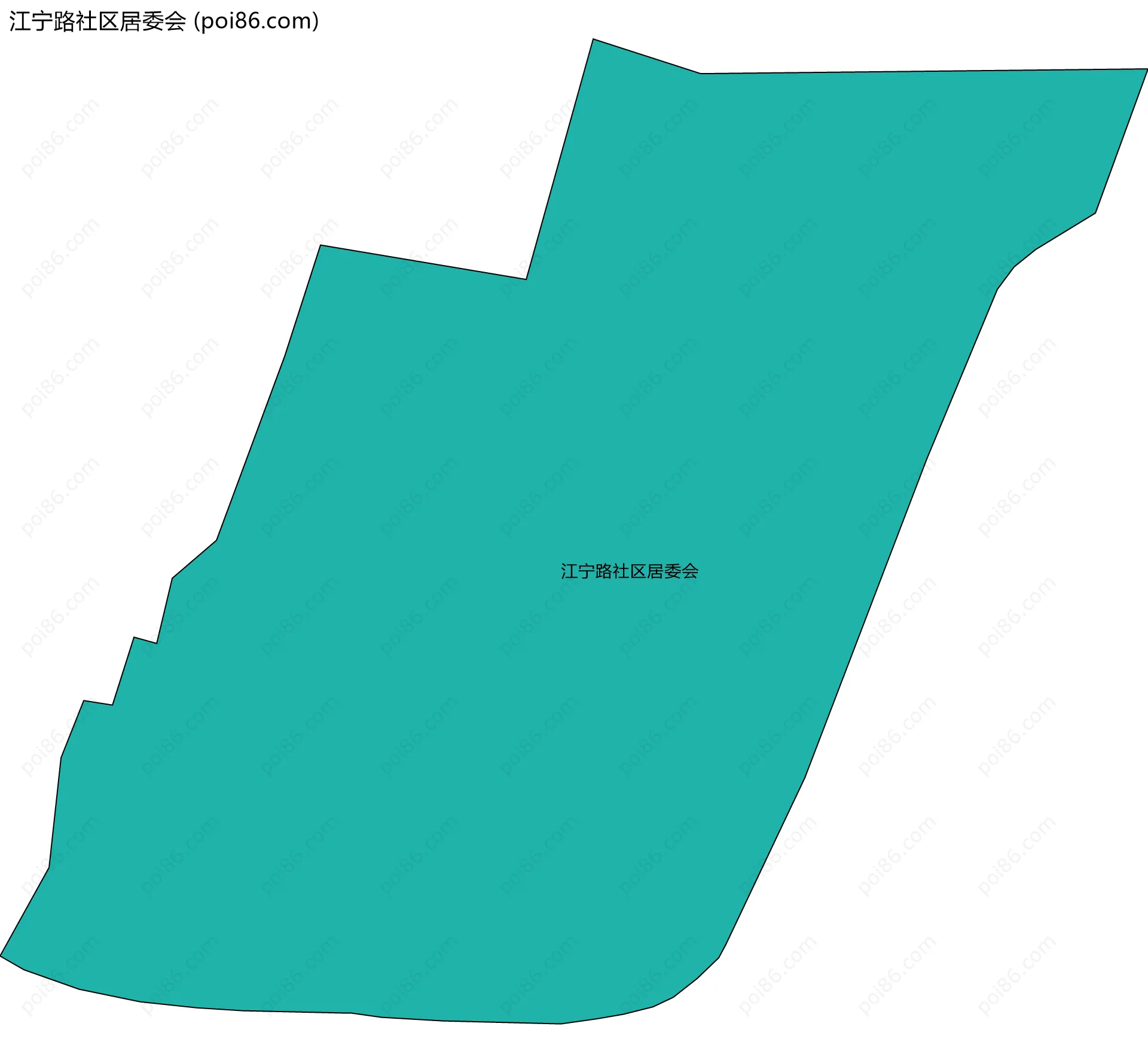 江宁路社区居委会边界地图