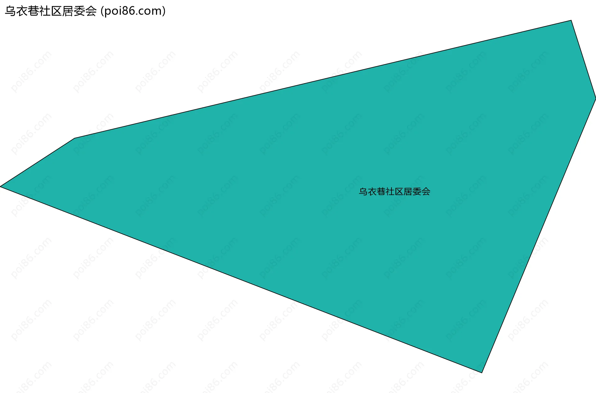 乌衣巷社区居委会边界地图