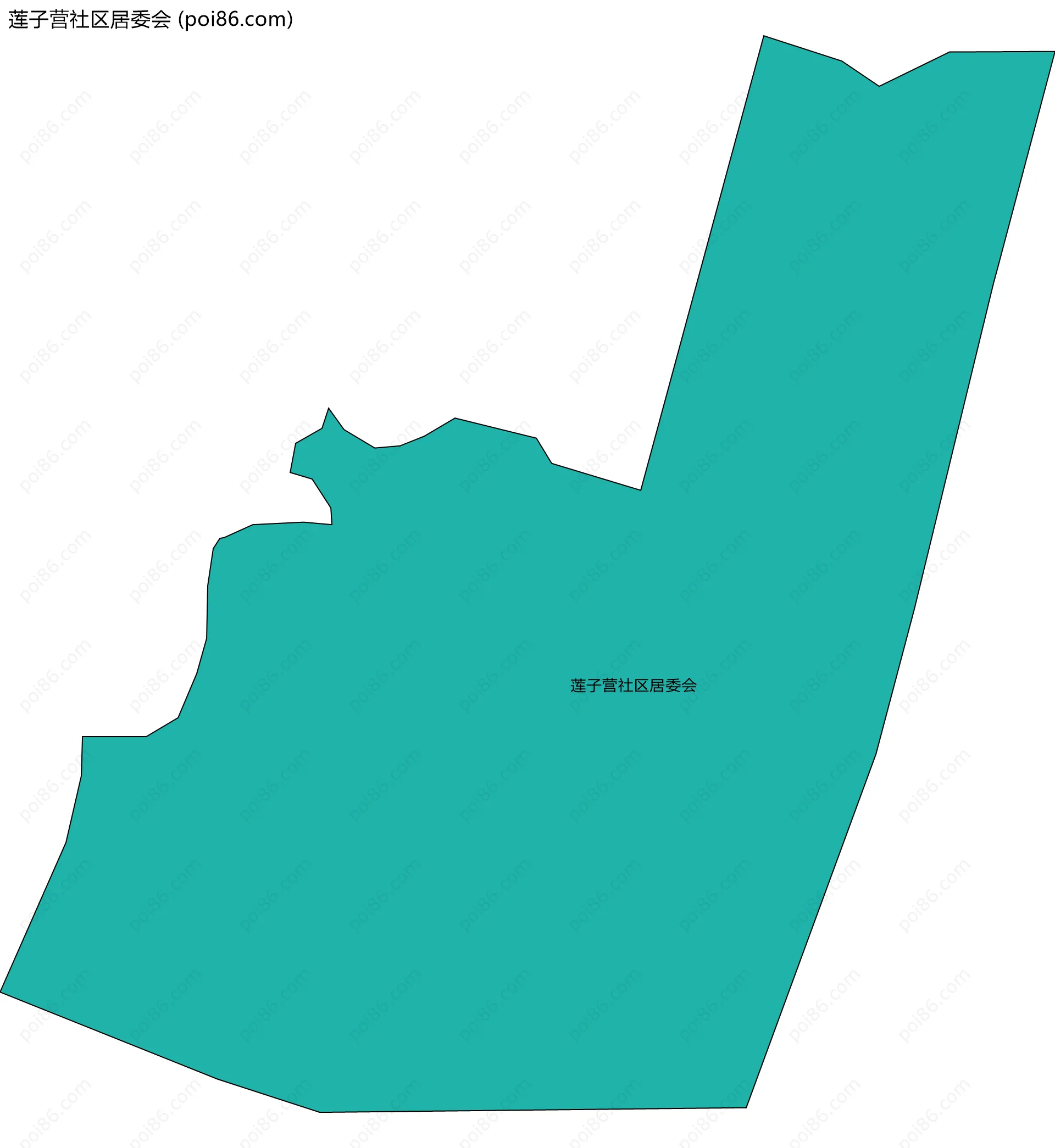 莲子营社区居委会边界地图