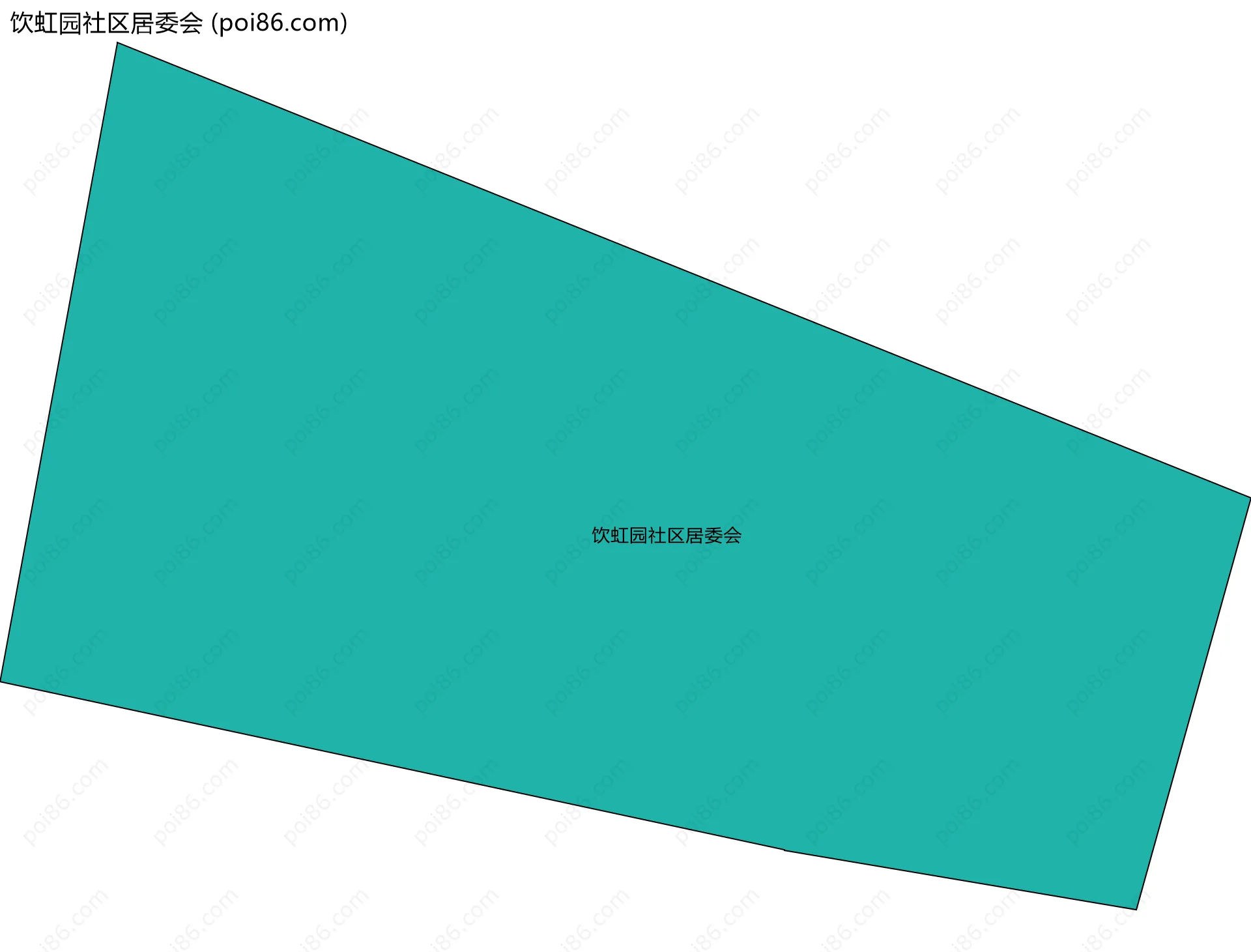 饮虹园社区居委会边界地图