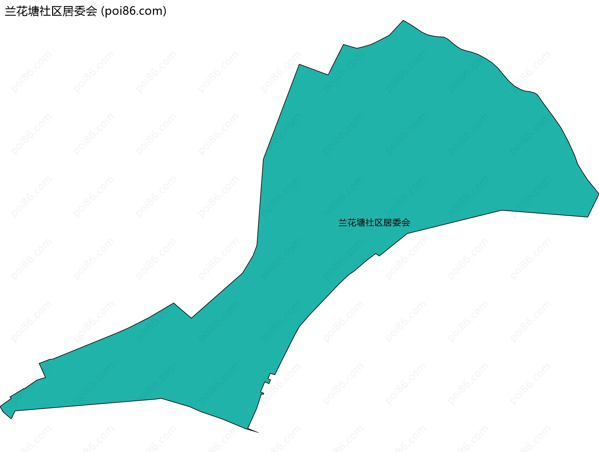 兰花塘社区居委会边界地图