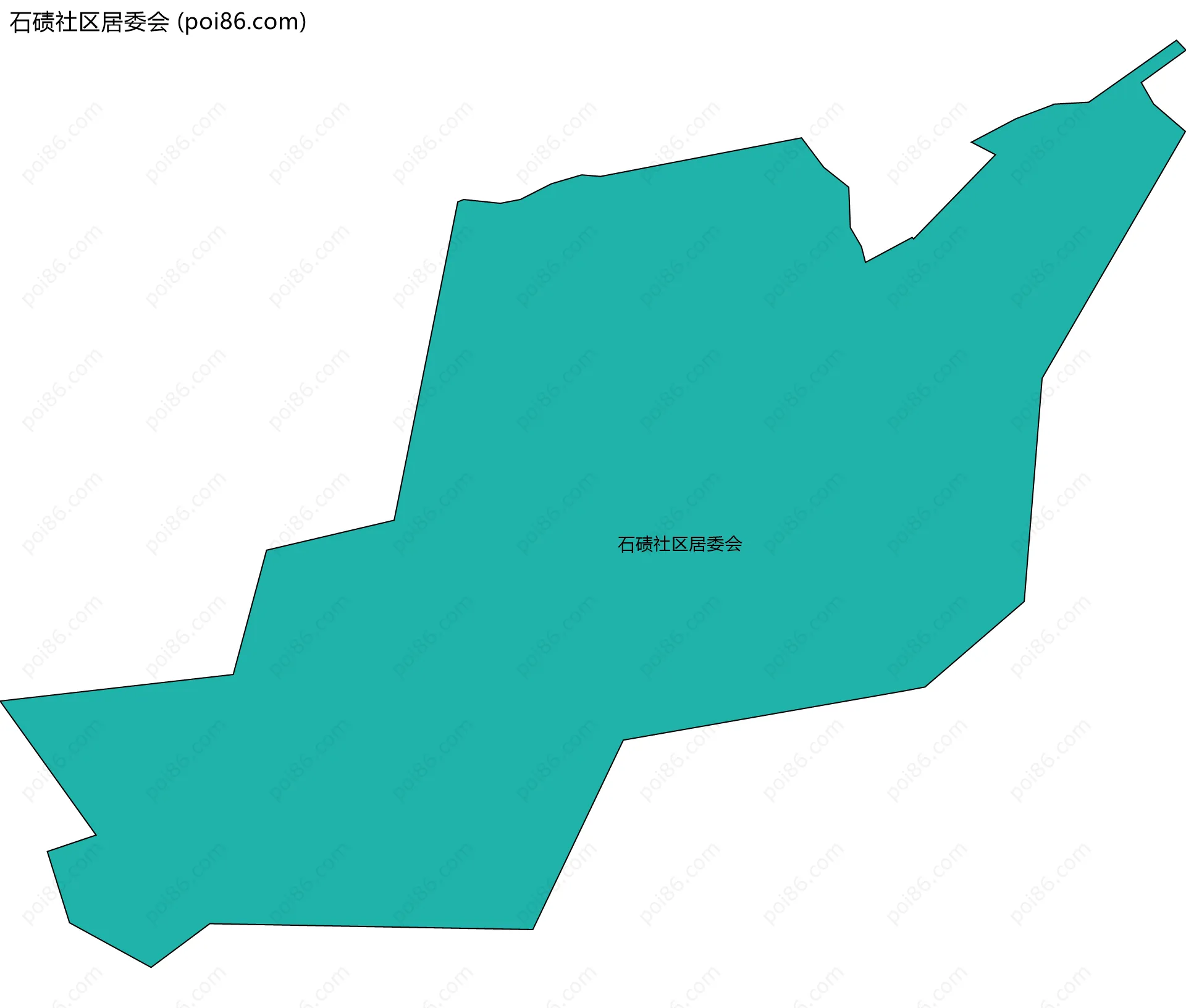 石碛社区居委会边界地图