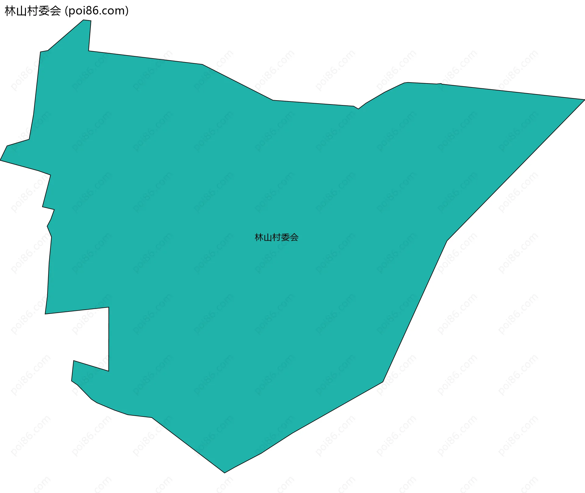 林山村委会边界地图