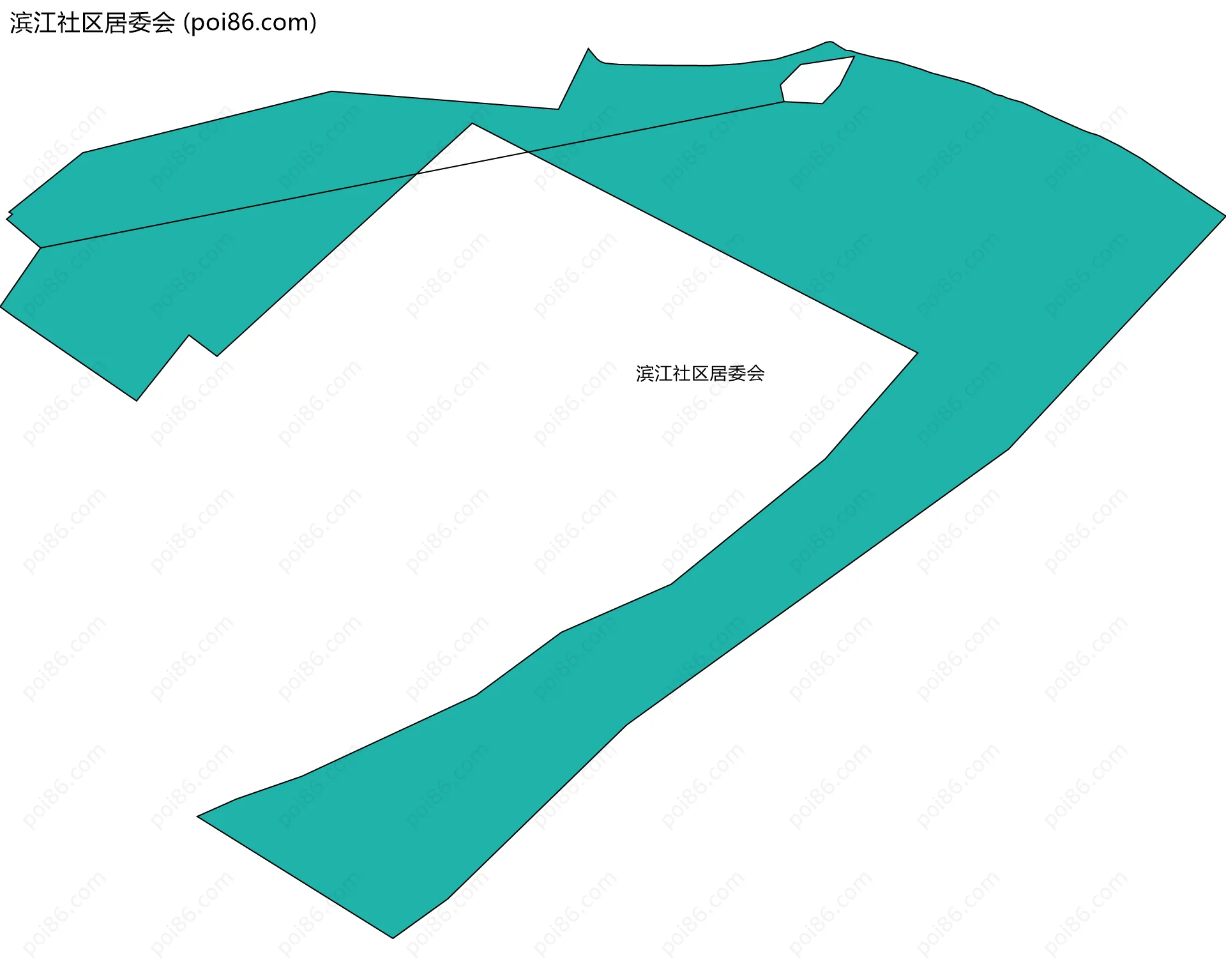 滨江社区居委会边界地图
