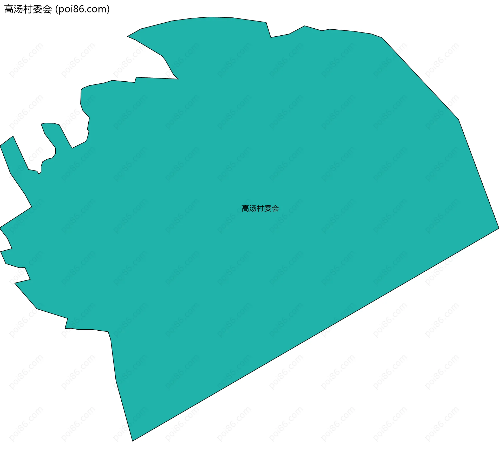 高汤村委会边界地图