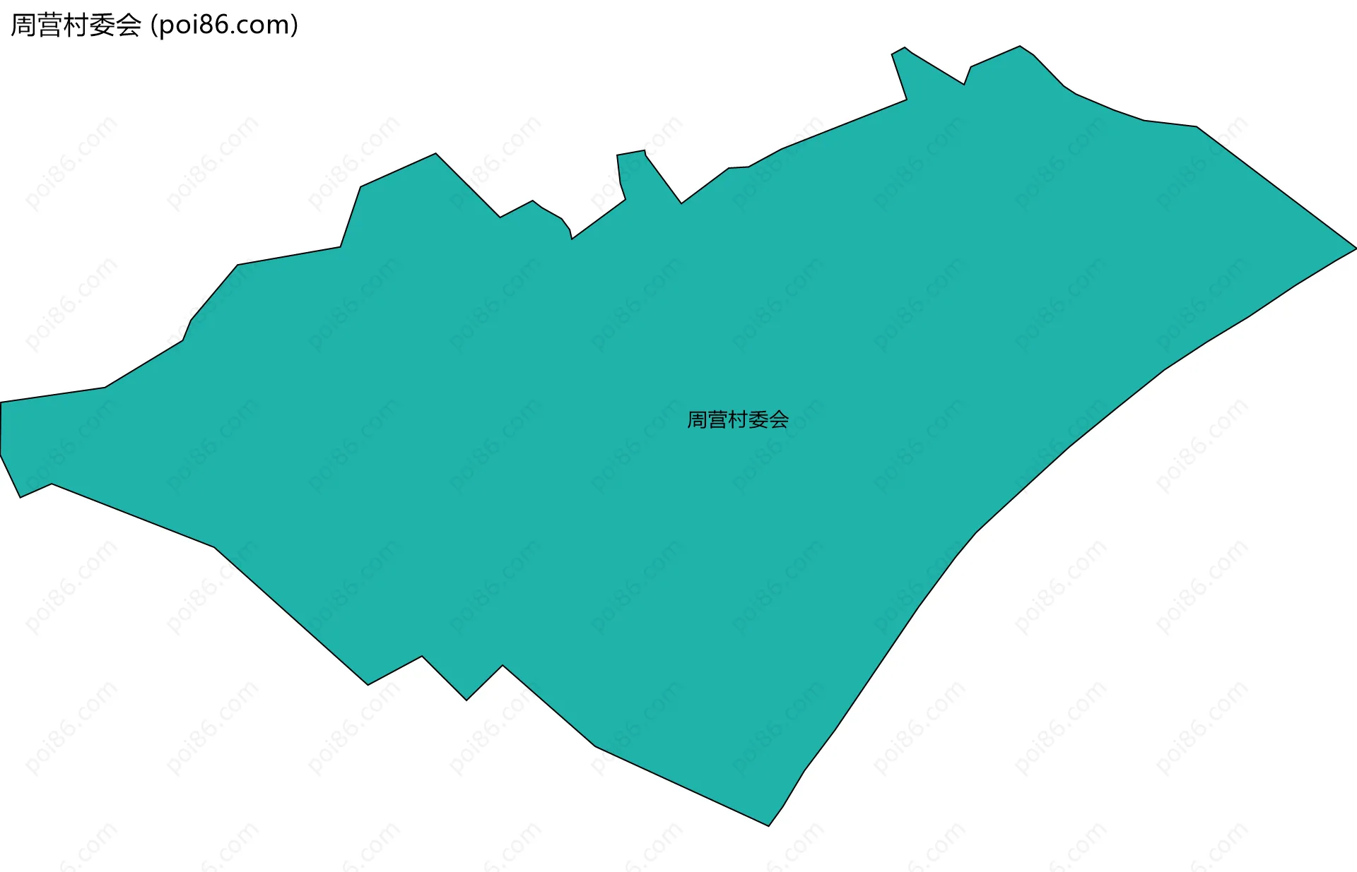 周营村委会边界地图