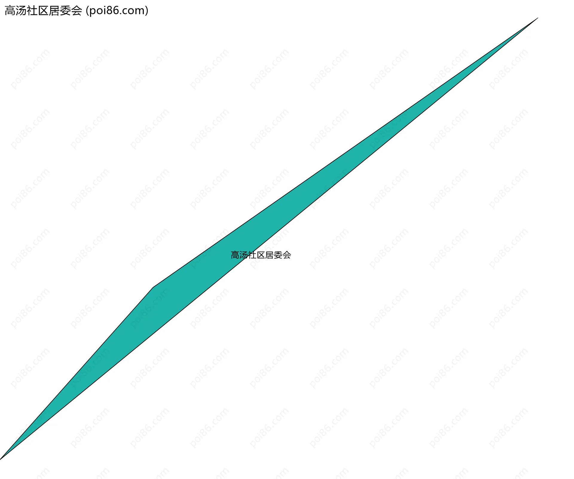 高汤社区居委会边界地图