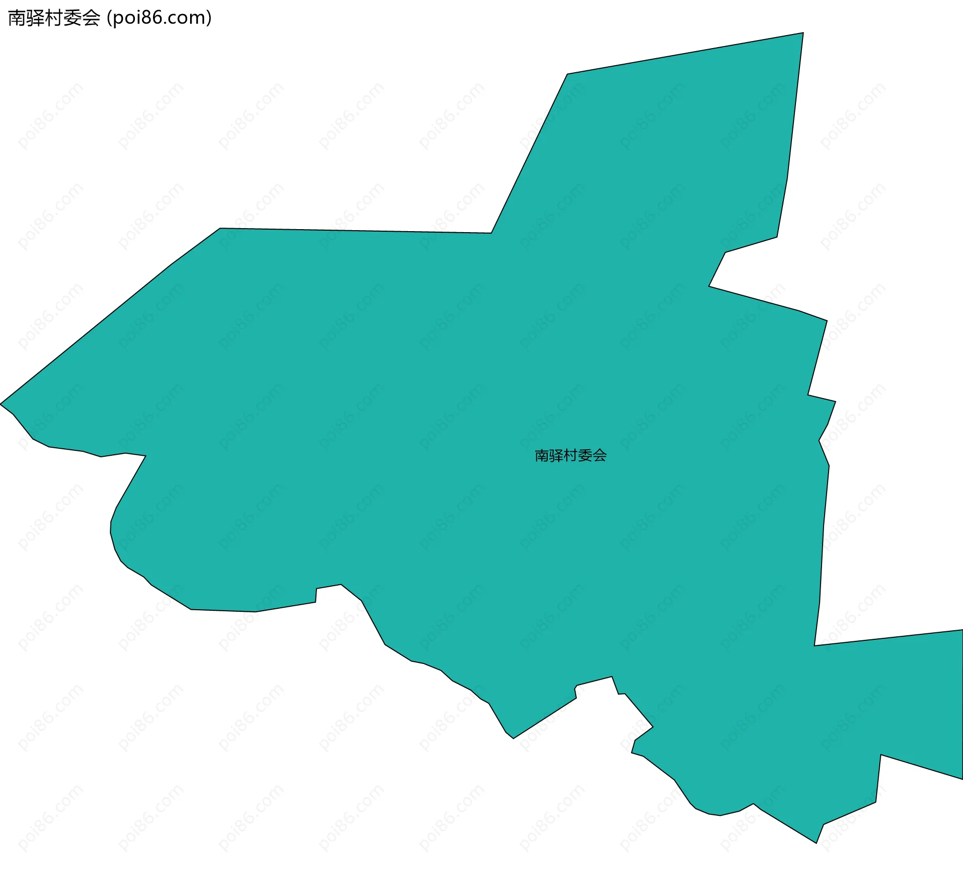 南驿村委会边界地图