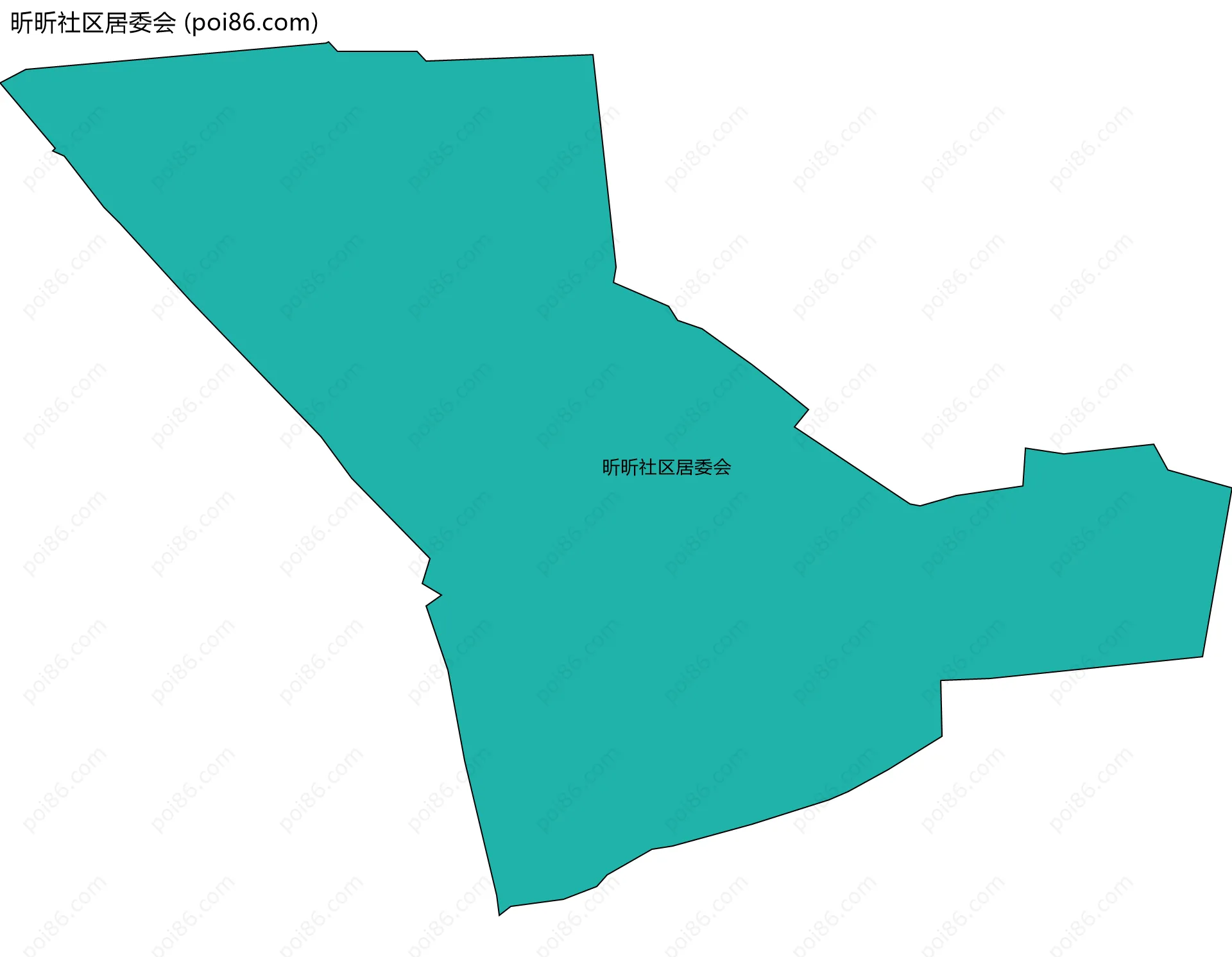 昕昕社区居委会边界地图