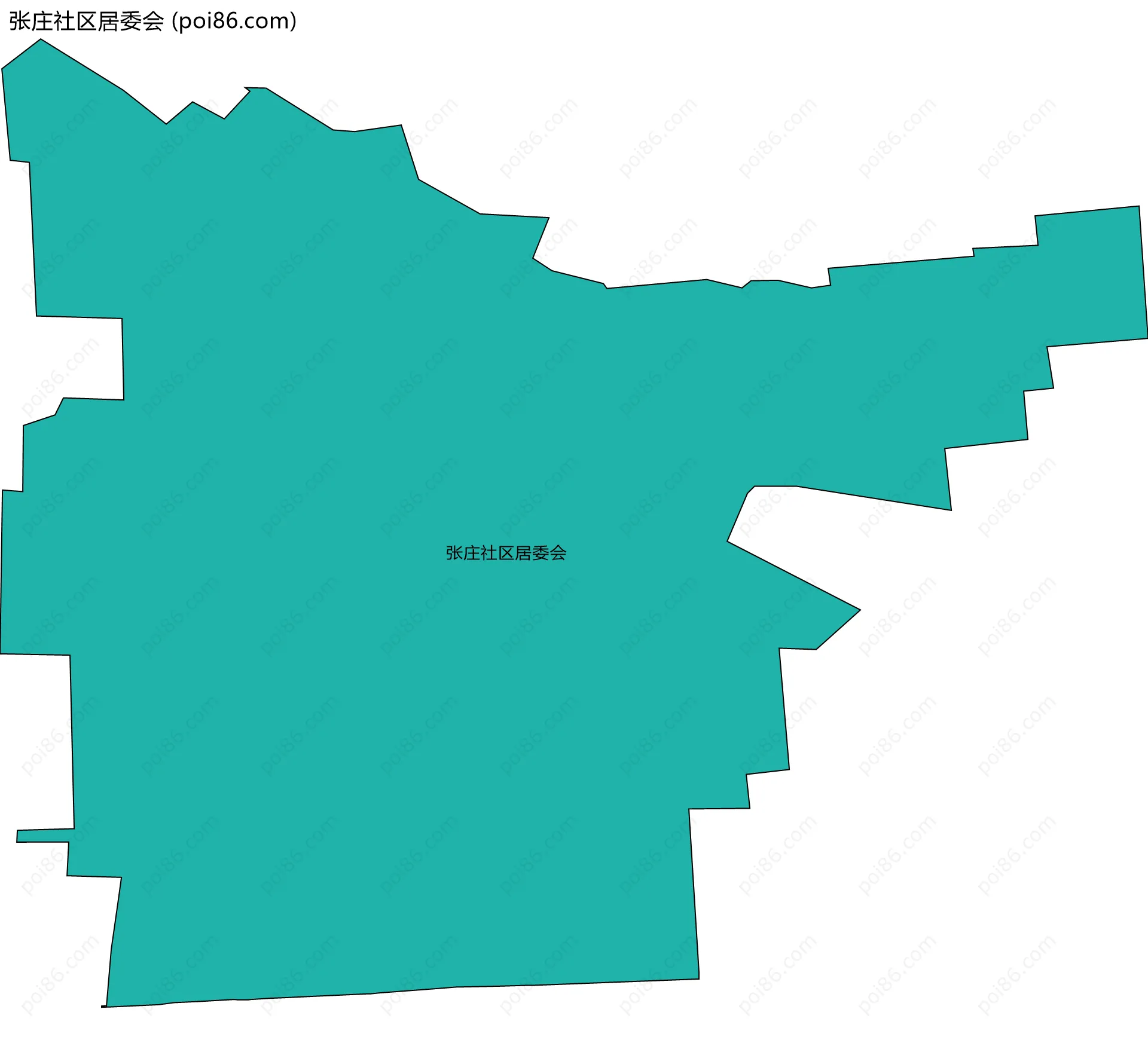 张庄社区居委会边界地图
