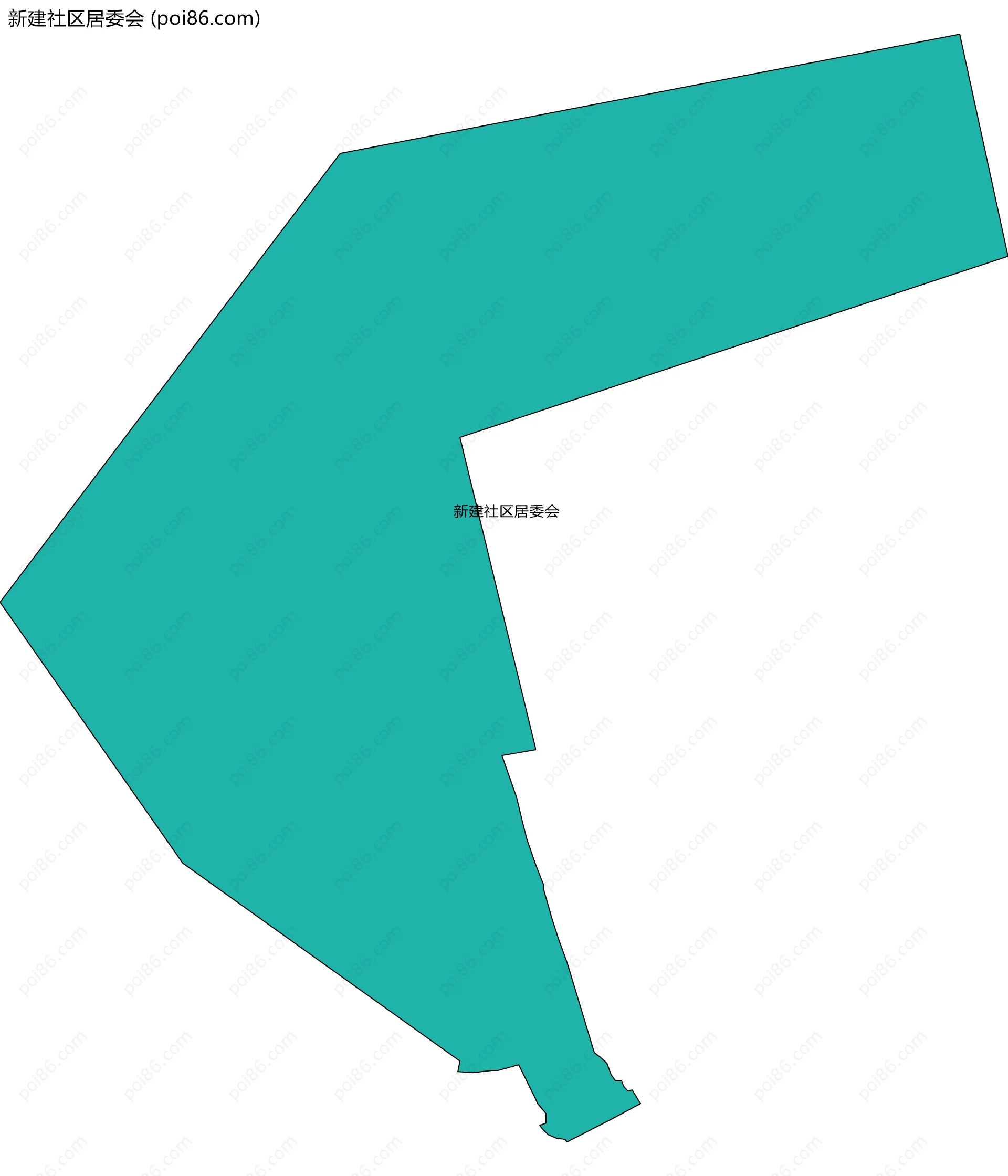 新建社区居委会边界地图