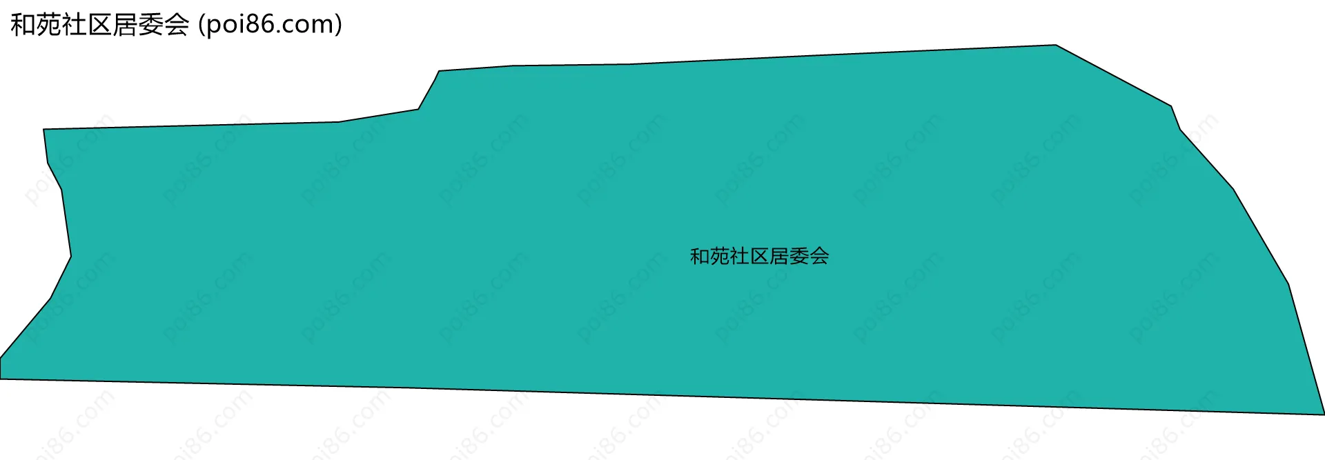 和苑社区居委会边界地图