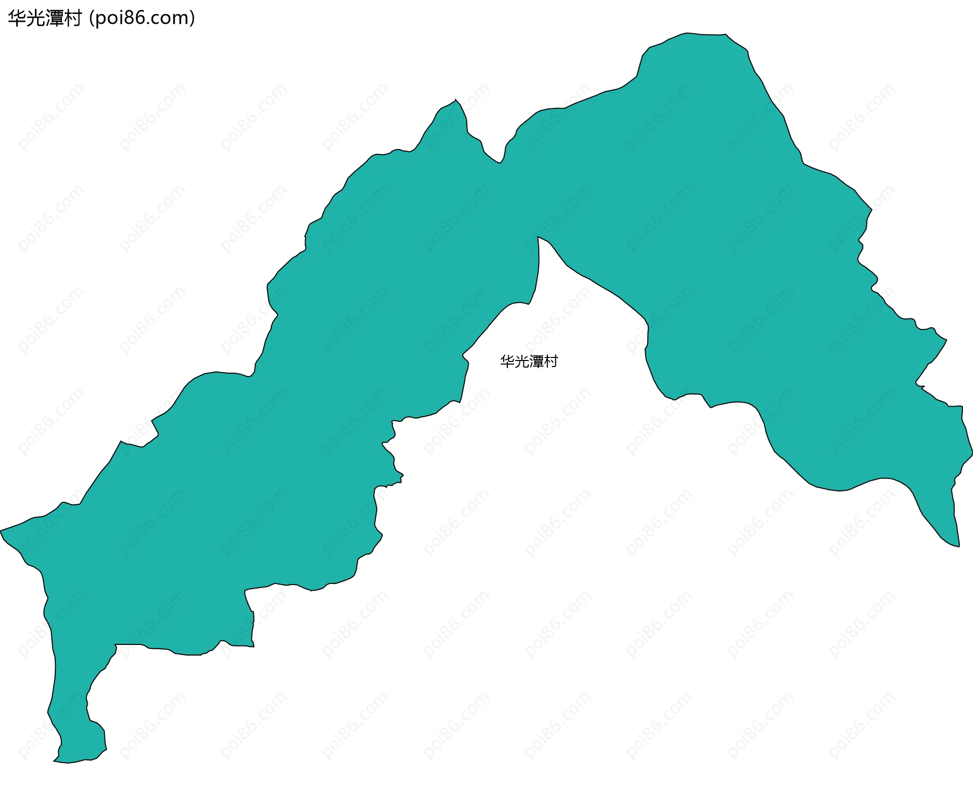 华光潭村边界地图