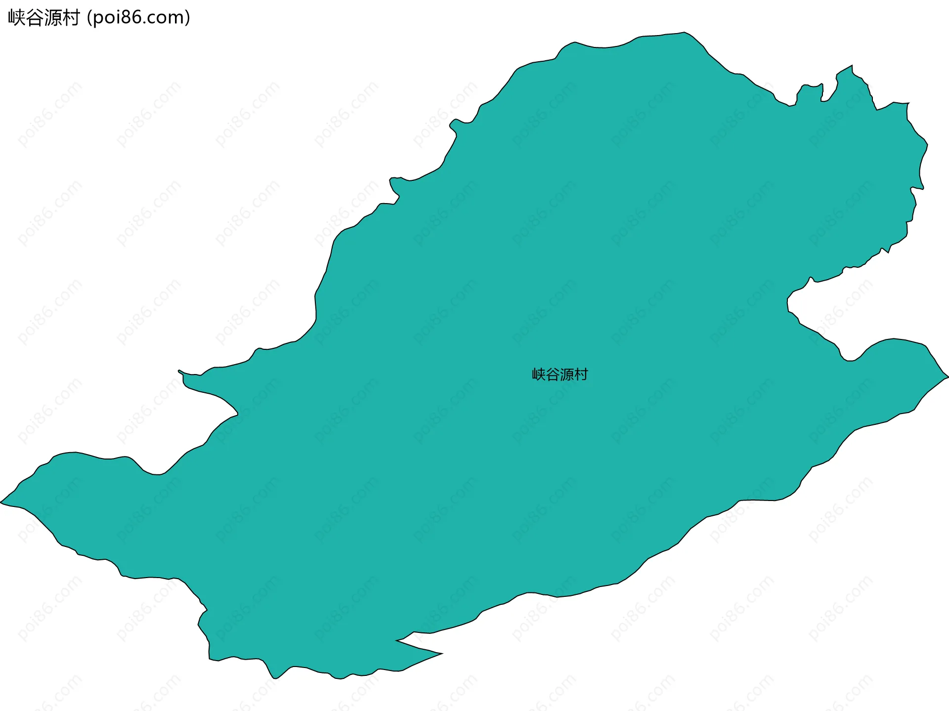 峡谷源村边界地图