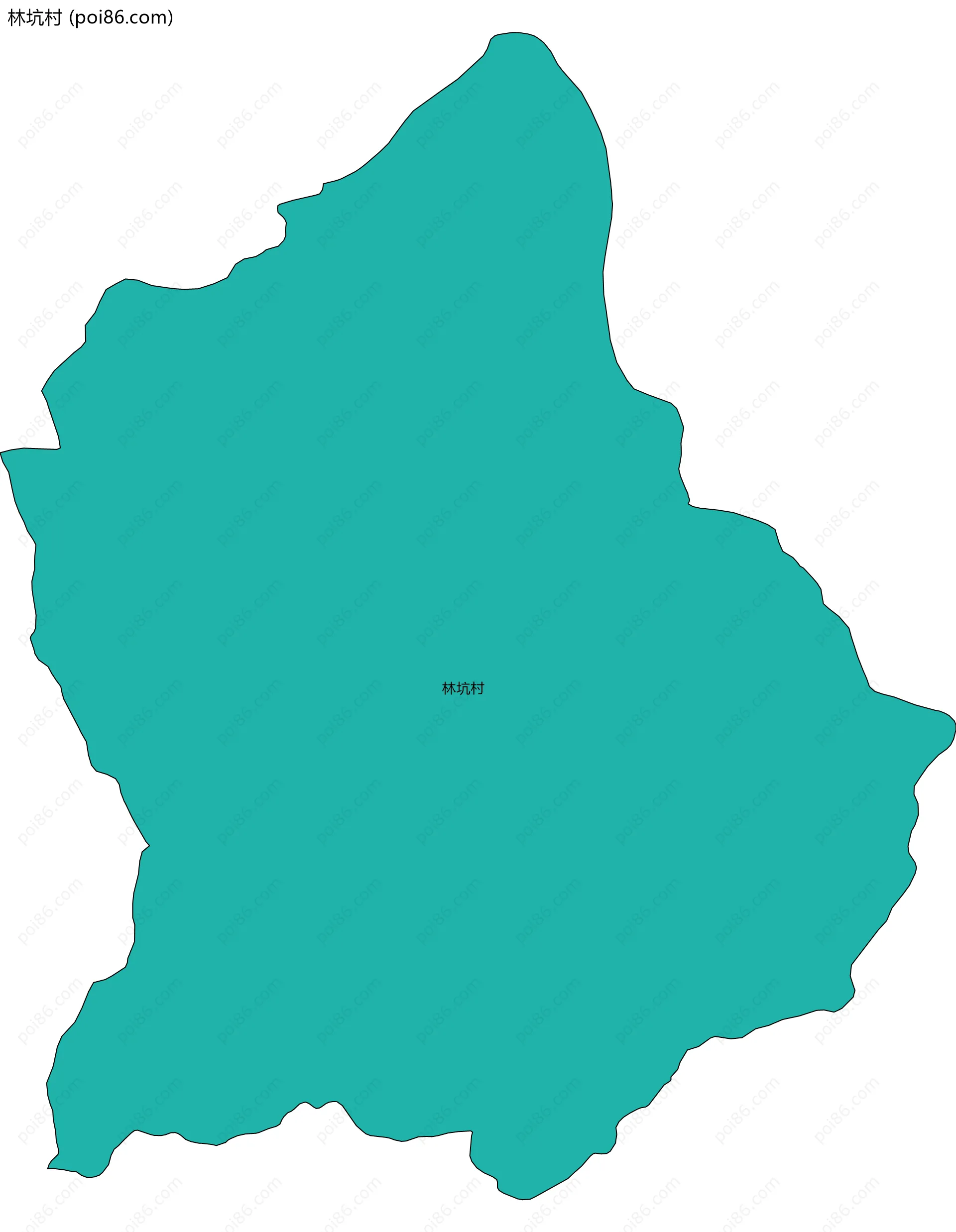林坑村边界地图