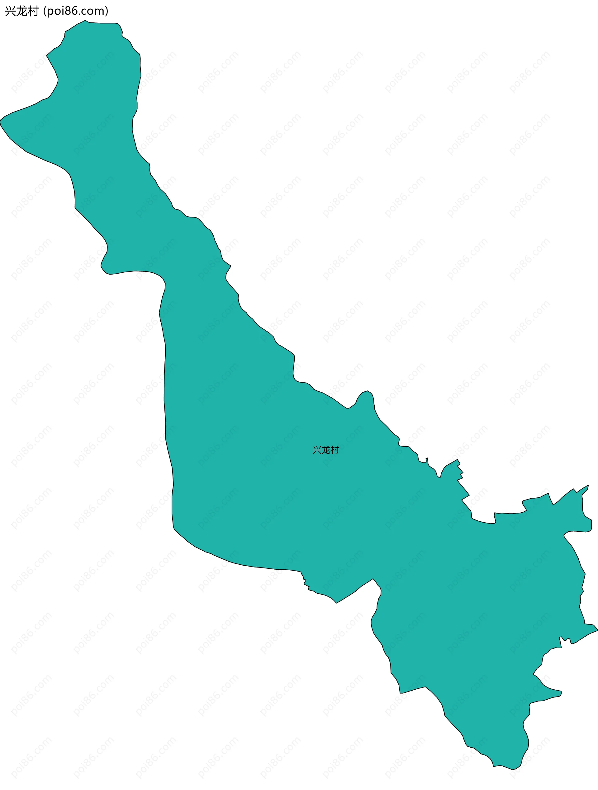 兴龙村边界地图