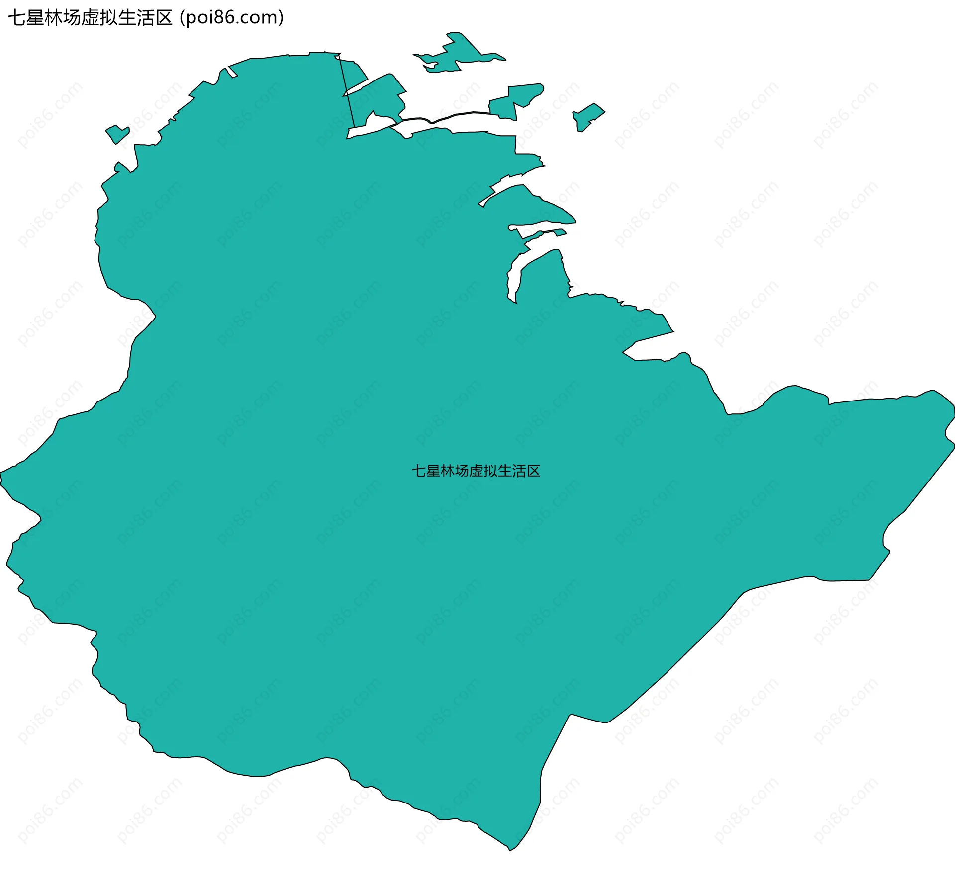 七星林场虚拟生活区边界地图