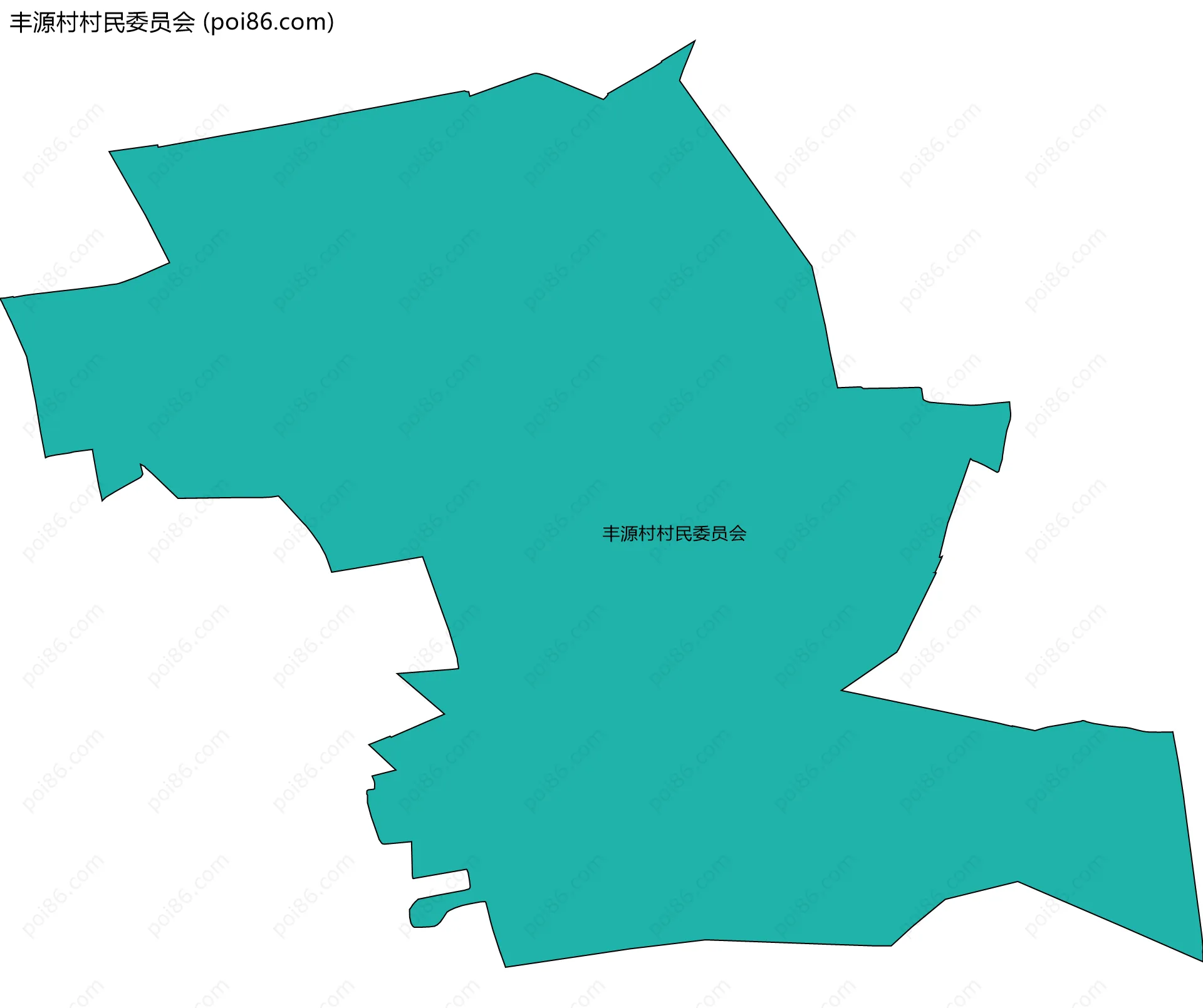 丰源村村民委员会边界地图
