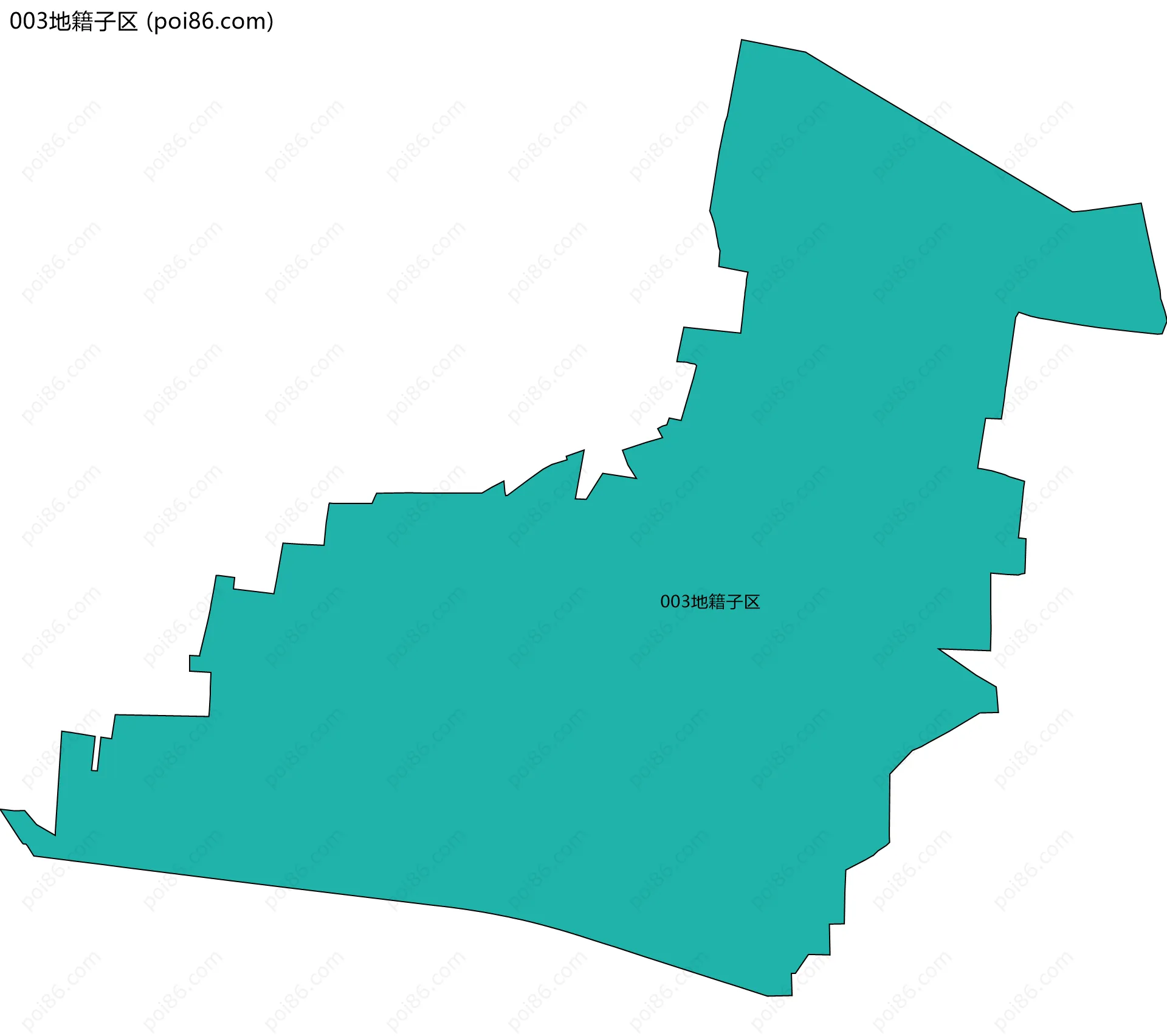 003地籍子区边界地图